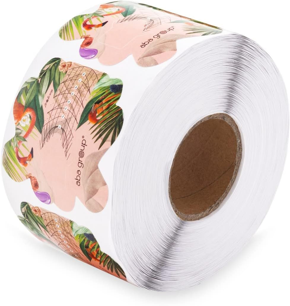 Aba Group Shapes/Master Stencils for Extending Nails Nail Stencils Nail Extension Shapes Self-Adhesive Nail Stencils Gel Shapes Nail Stencils Nail Stencils 500 Pieces (Flamingo) image number 3