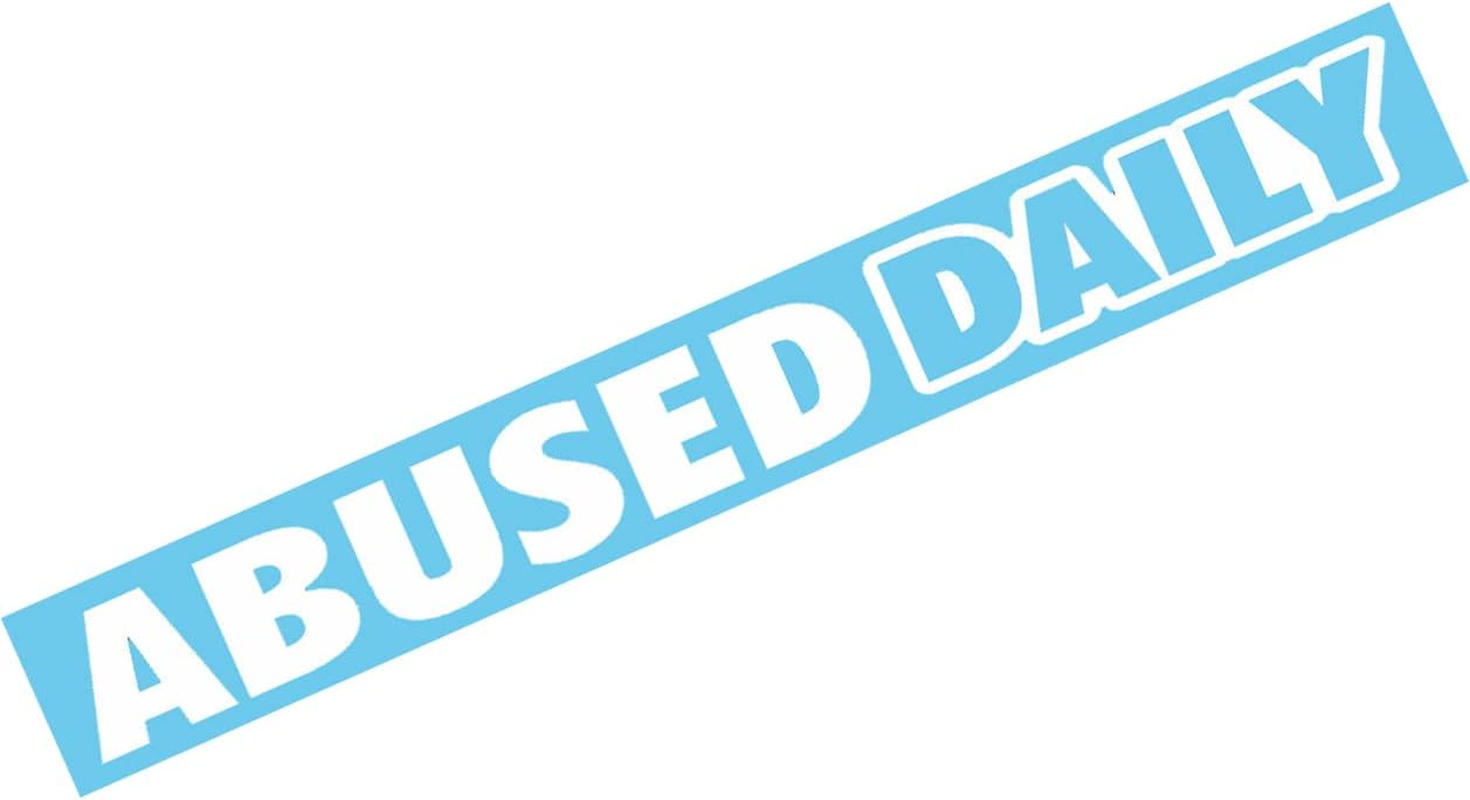 XTRAYXRAY Abused Daily Windshield Banner Sticker JDM Racing Drift Lowered Car Decal Window Bumper Decal Sticker Suitable for Cars, Trucks image number 3