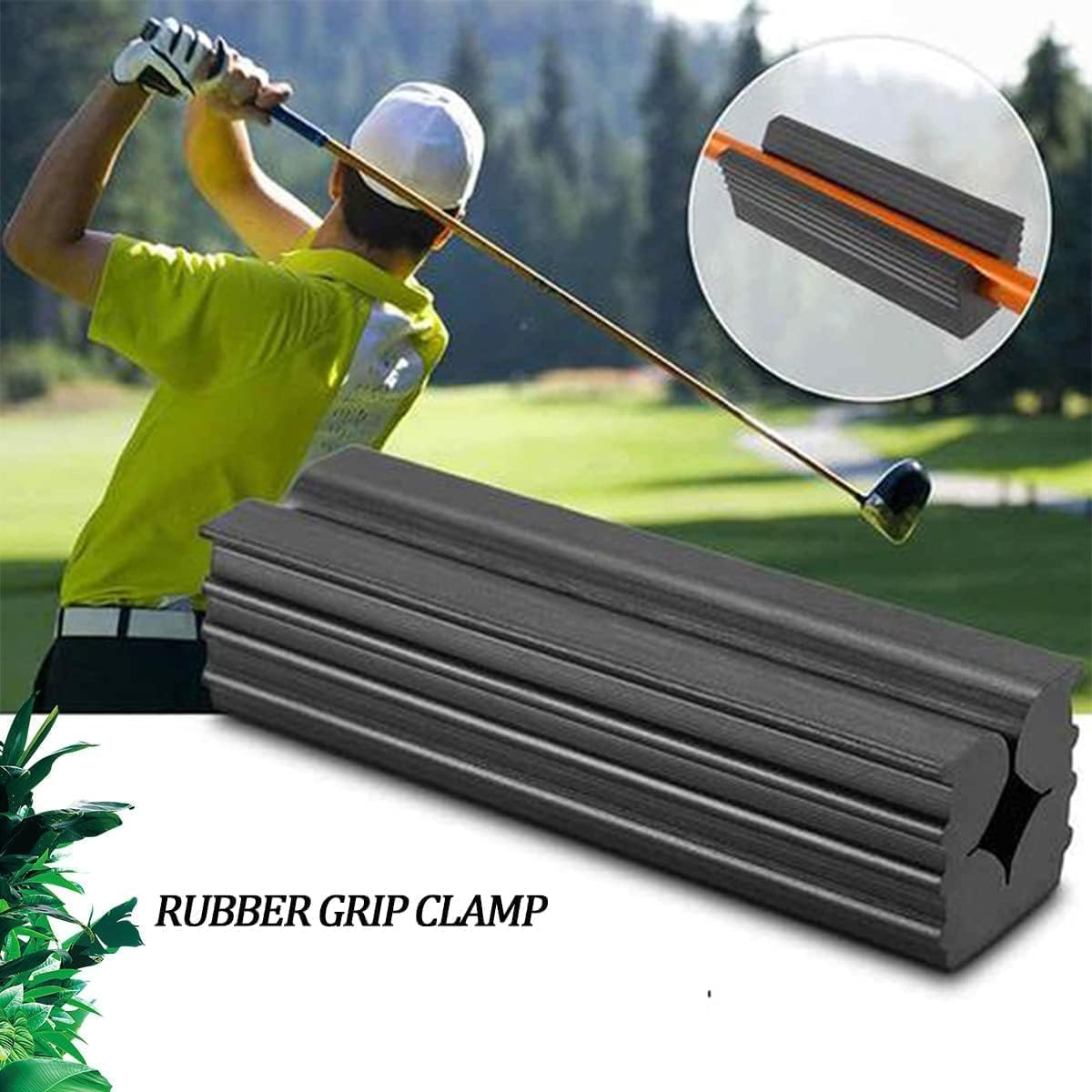 Rubber Golf Club Grip Vice Clamps Grips Replacement Tool,Golf Club Grip Replacement Clamps Putters Vice Shaft Accessory Tool Solid Rubber Vise Clamp for Golf Club Shafts (2) image number 6
