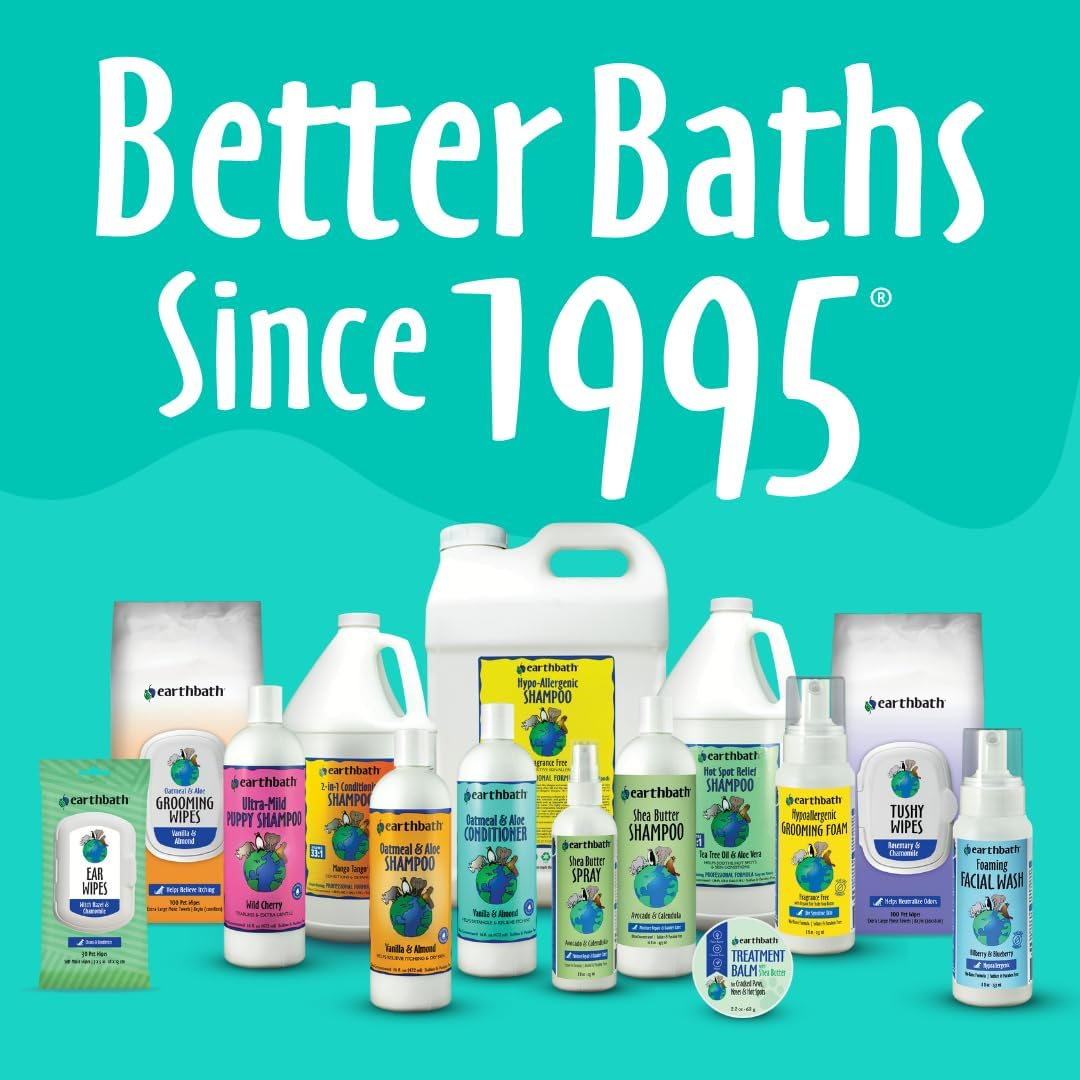 Oatmeal & Aloe Pet Shampoo - Vanilla & Almond, Itchy & Dry Skin Relief, Soap-Free, for Dogs & Cats, 100% Biodegradable & Cruelty Free, Give Your Pet That Heavenly Scent - 16 Fl. Oz (2 Pack) image number 3