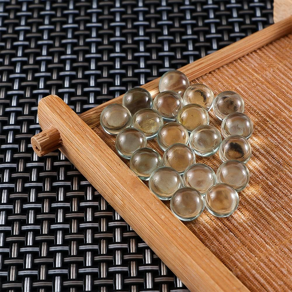 Vctitil 100Pcs 10Mm Clear Glass Marbles for Games, Decor & Crafts