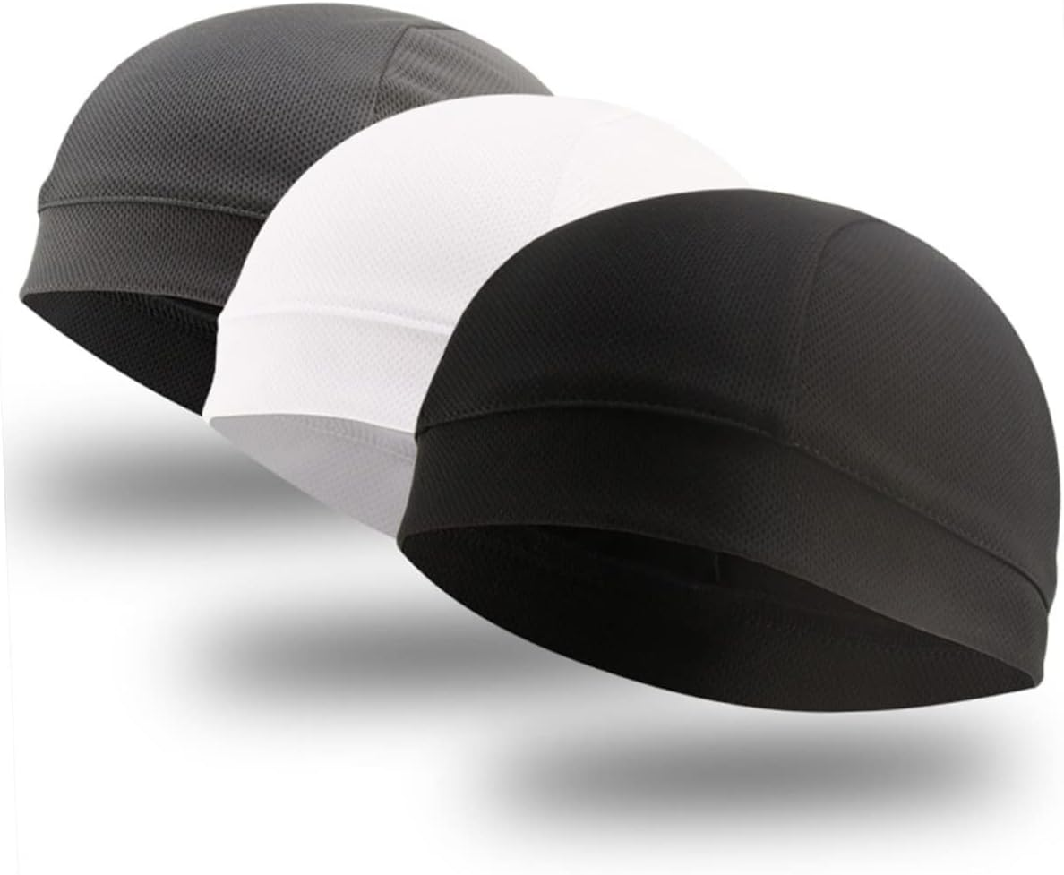 VALICLUD Cycling Linning Cap Hat Liners for Sweat Arm Warmers Thermal Cycling Cap Women Football Helmet Sweat Liner Bike Helmet Men Hat Sweat Liner Seat Sweat Wicking Cycling Inner Cap - Assorted Color image number 2