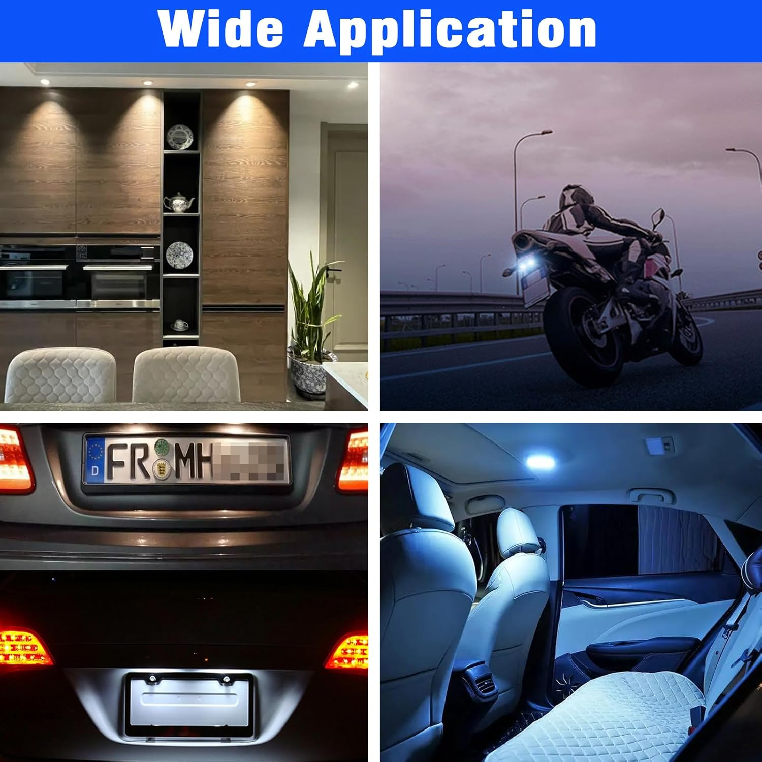 Kitnish Landscape Bulb，5W 12V T10 Wedge Led Base Light Bulbs,Low Voltage Landscape Light Bulbs for Garden Light Bulbs/Deck Light Bulbs/Yard Light Bulbs/Malibu Bulbs，Incandescent Bulb 10Pcs image number 2