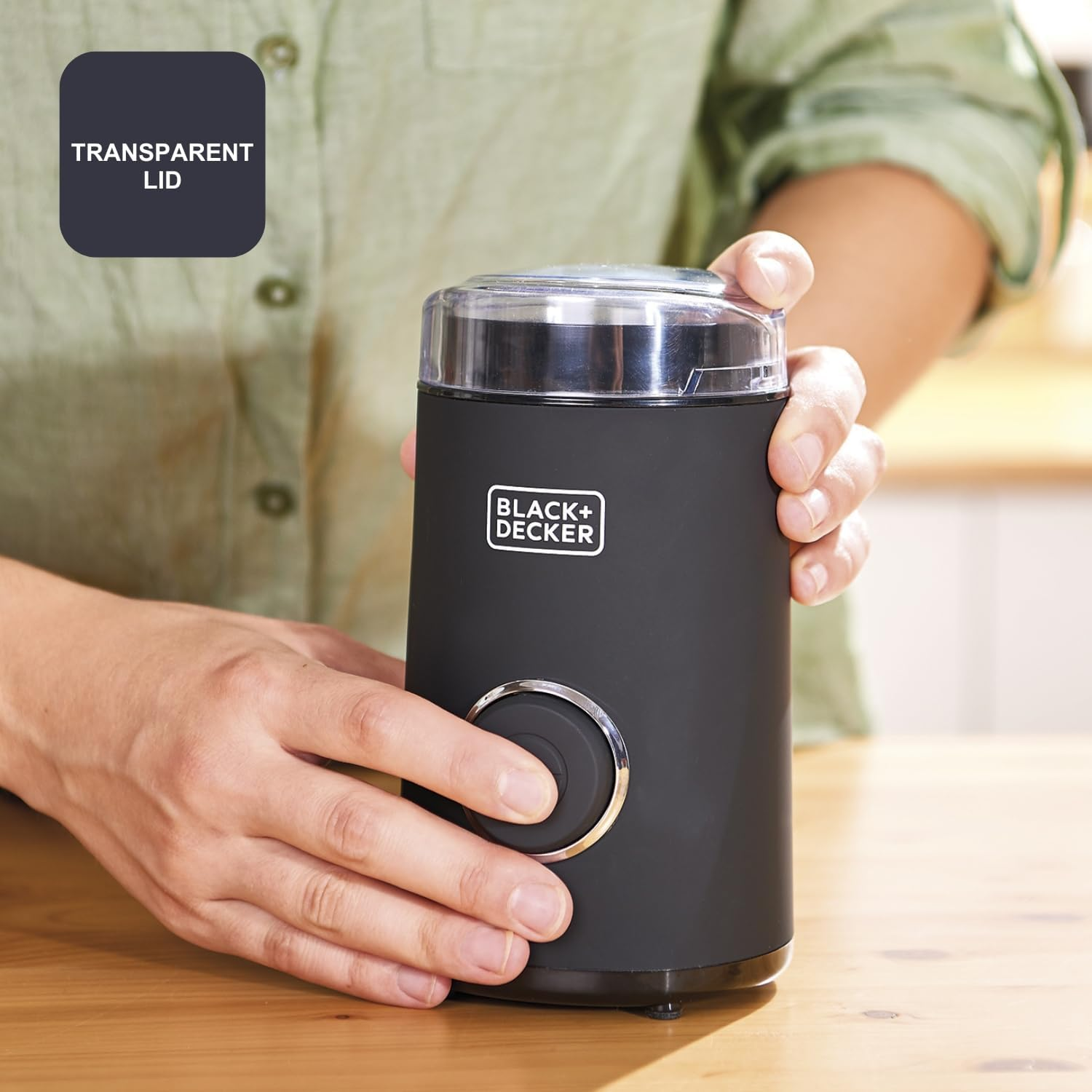 Black+Decker ES9080010B BXCG150E Coffee Grinder 150 Mm Plastic Black