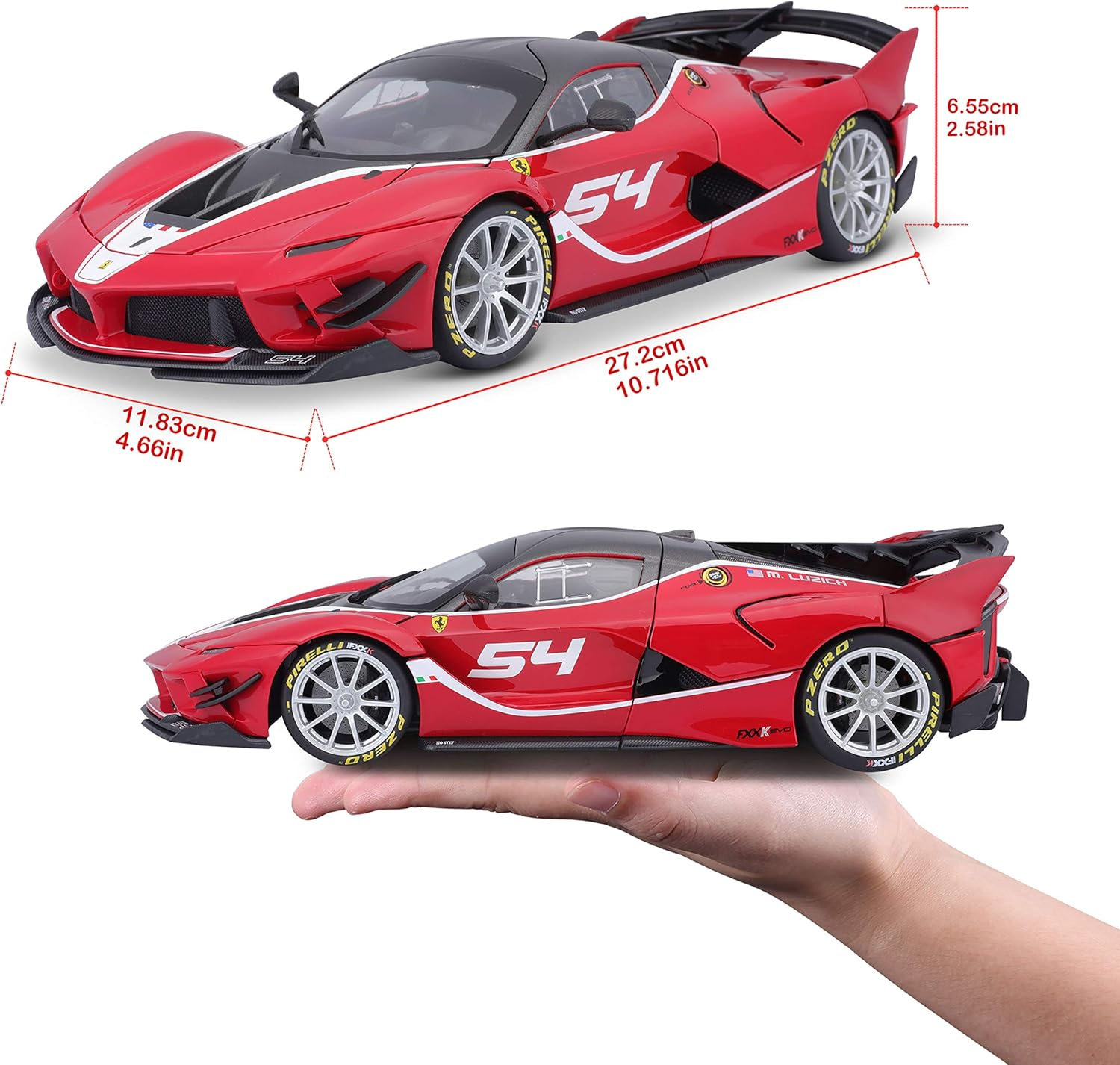Bburago 15616908GY 1: 18 Ferrari FXX Evoluzione -Red image number 2