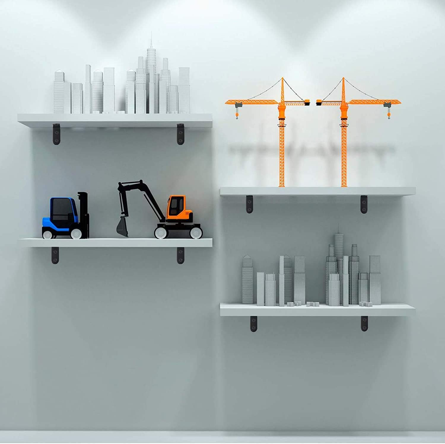 30 Sets Corner Brackets Stainless Steel Angle Code L-Shaped Right Angle Bracket 90 Degree Angle Bracket Fastener with 80 Screws (10Pcs-40Mm/10Pcs-30Mm/10Pcs-20Mm) image number 1