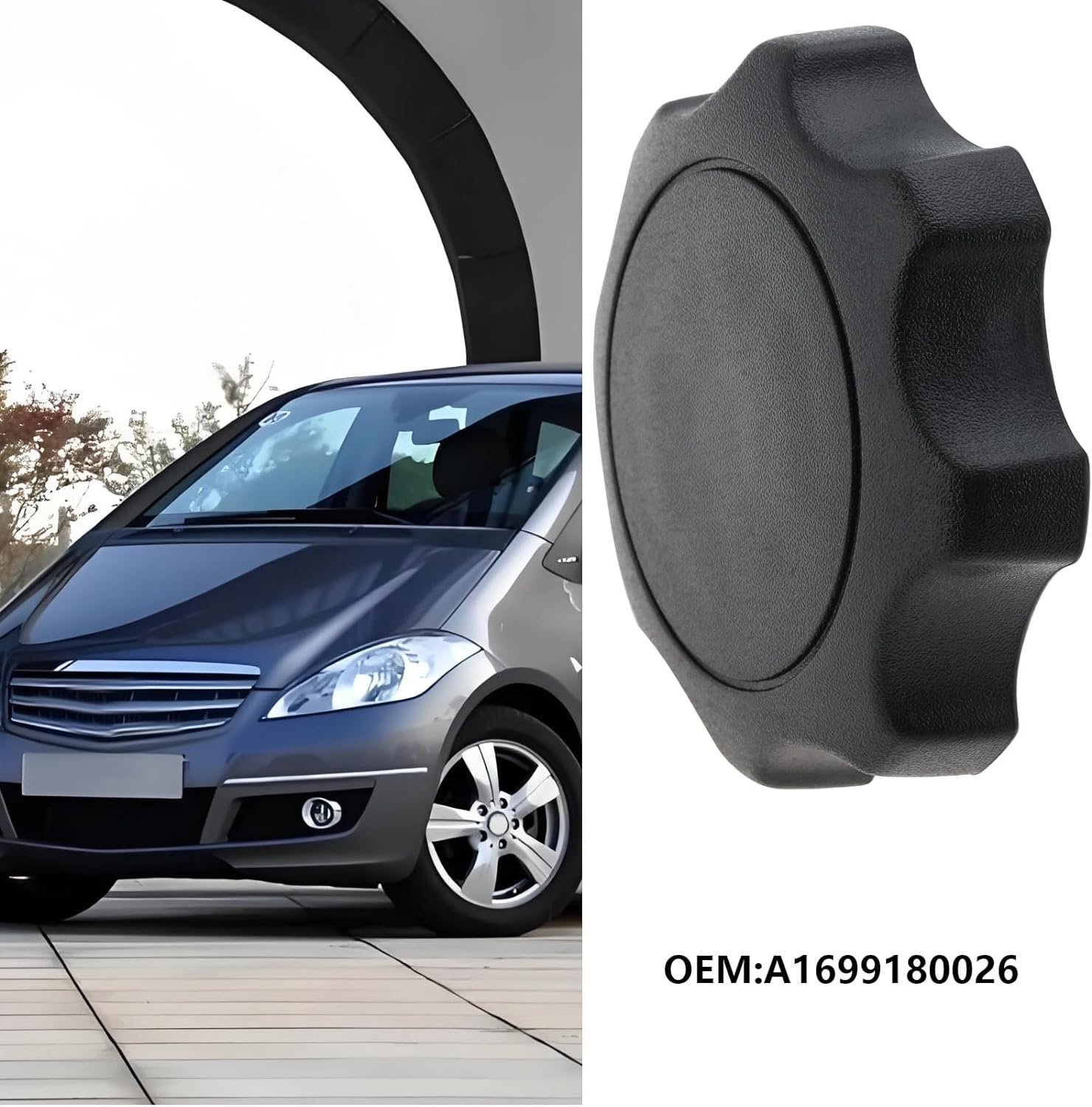 Car Seat Adjustment Handle Knob Car Seat Adjustment Handwheel A1699180026 1699180026 Compatible with Mercedes-Benz Sprinter 906 a Class W169 image number 3