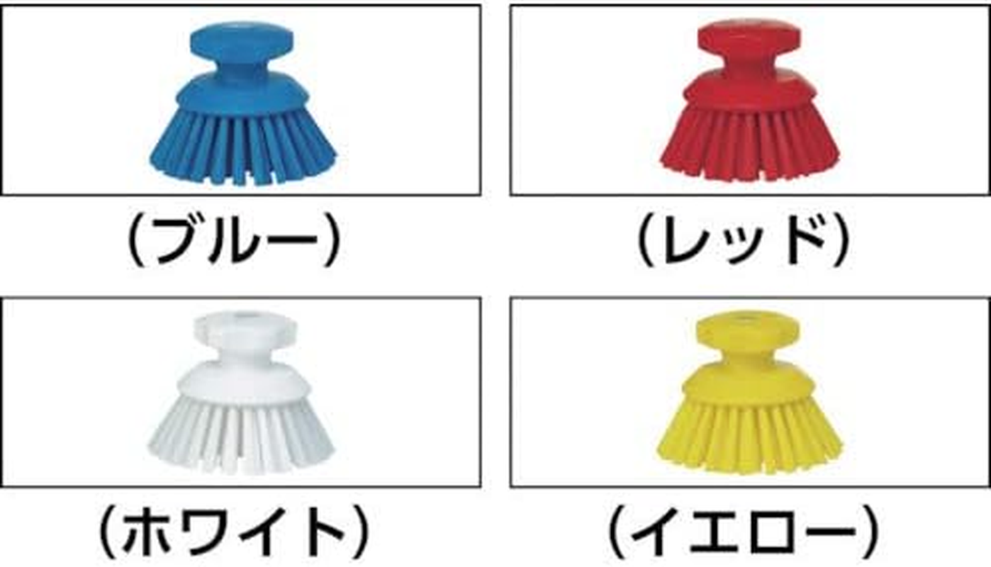 Round Scrub Brush, 5" L, Stiff, 3885, Green - Green image number 4