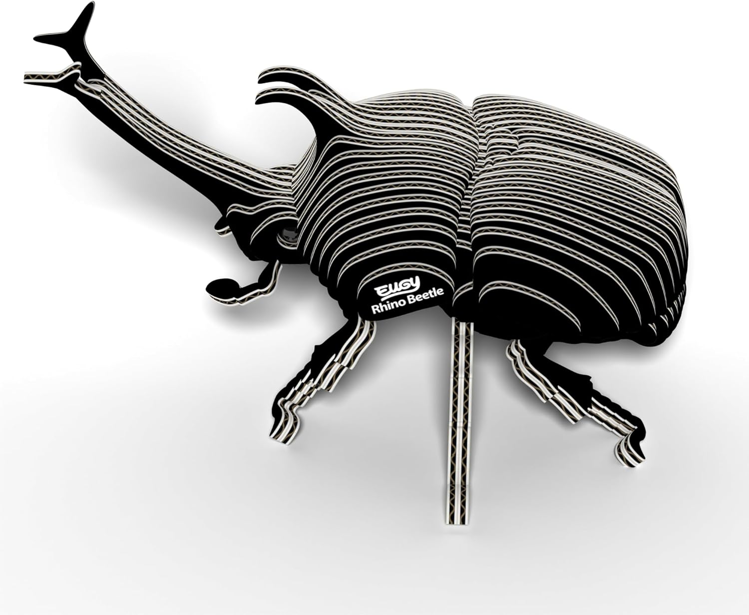 EUGY 113 Rhino Beetle 3D Puzzle - 34 Piece Eco-Friendly Educational Toy Puzzle for Boys, Girls & Kids Ages 6+ image number 1