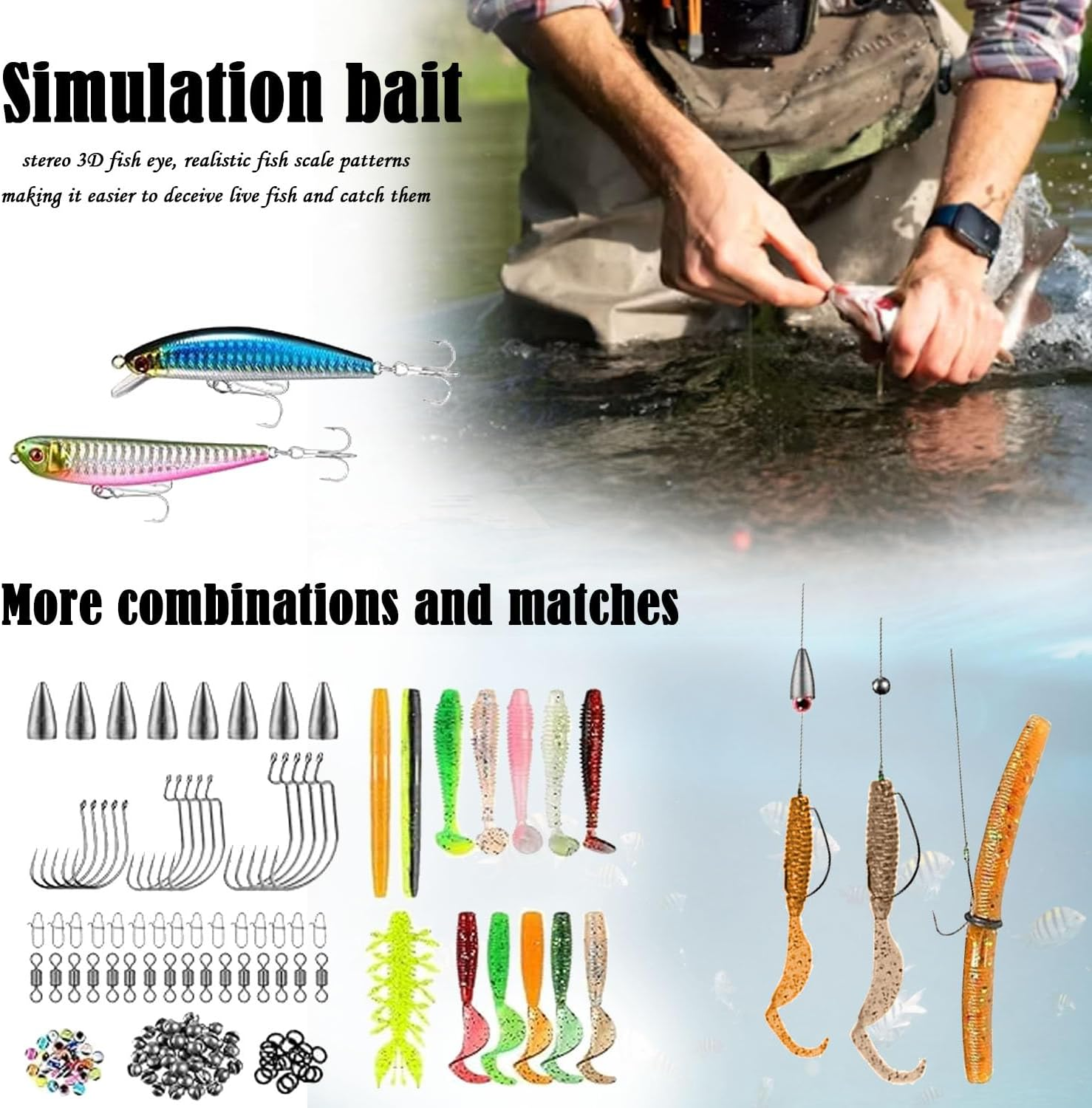 Multifunctional Fishing Gear Bag with Waterproof Compartments, Tackle Boxes & Rod Strap &ndash; Ideal Backpack for Outdoor Anglers with Tools like Lures, Pliers & Grippers image number 6