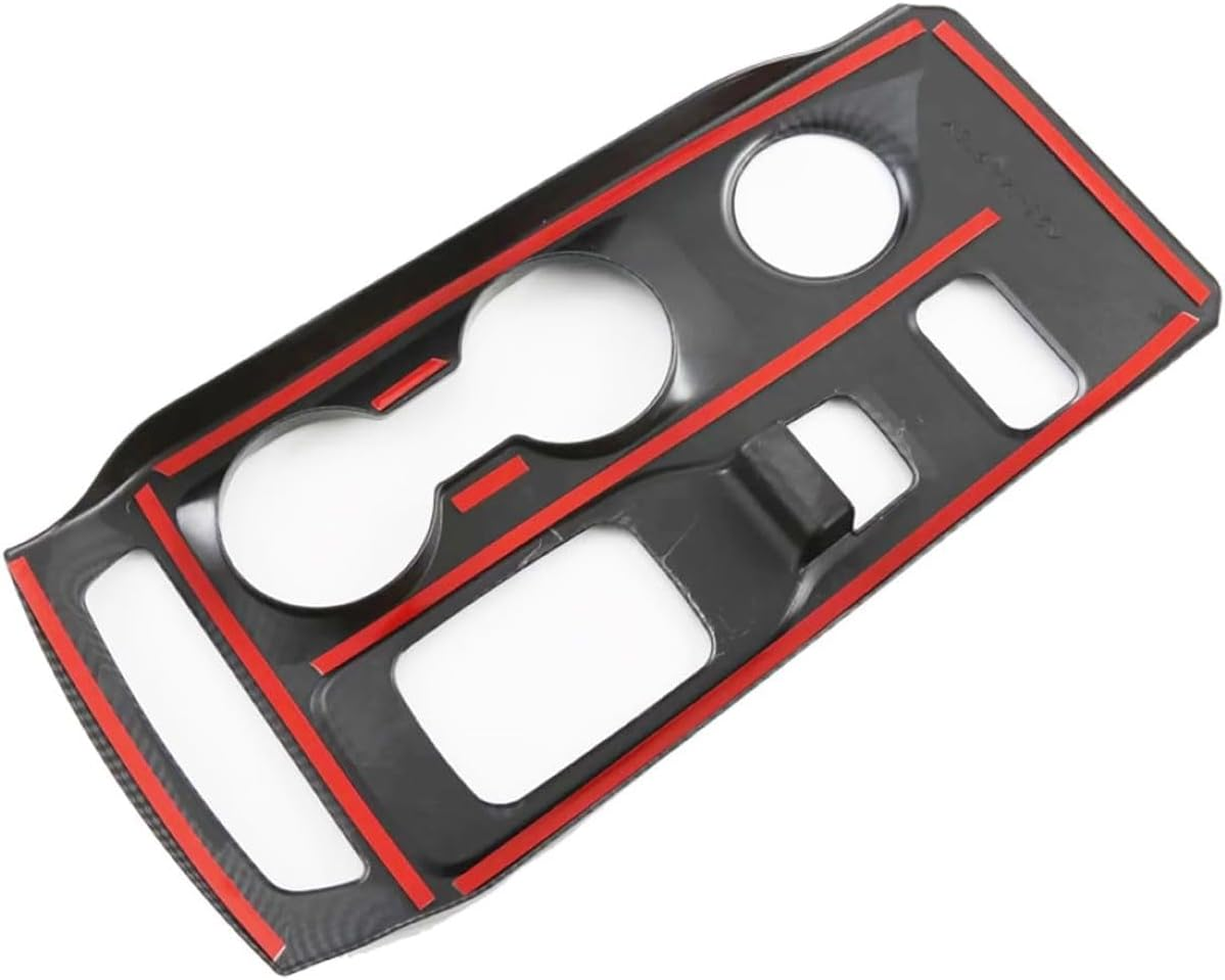 Direct Fit Carbon Fiber Center Console Cover for 2022-2024 Ford Ranger Raptor - Gear Shifter & Aux Button Protective Panel - No Drilling Required