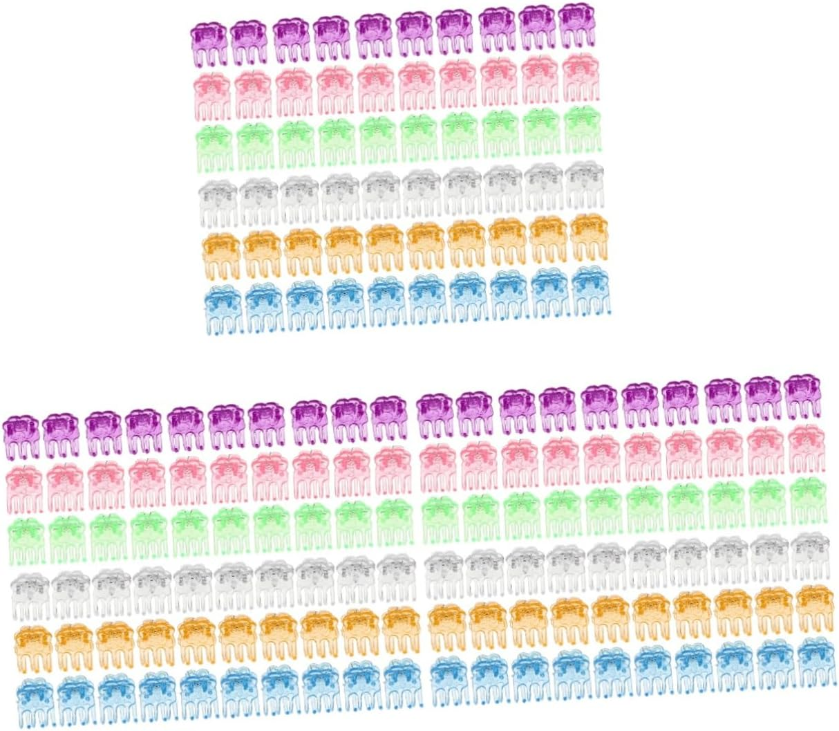 INOOMP 180Pcs Plastic Support Clips for Garden Flower Vine Fixing Clips Plant for Rose and Plants Vine Support for Garden Supplies