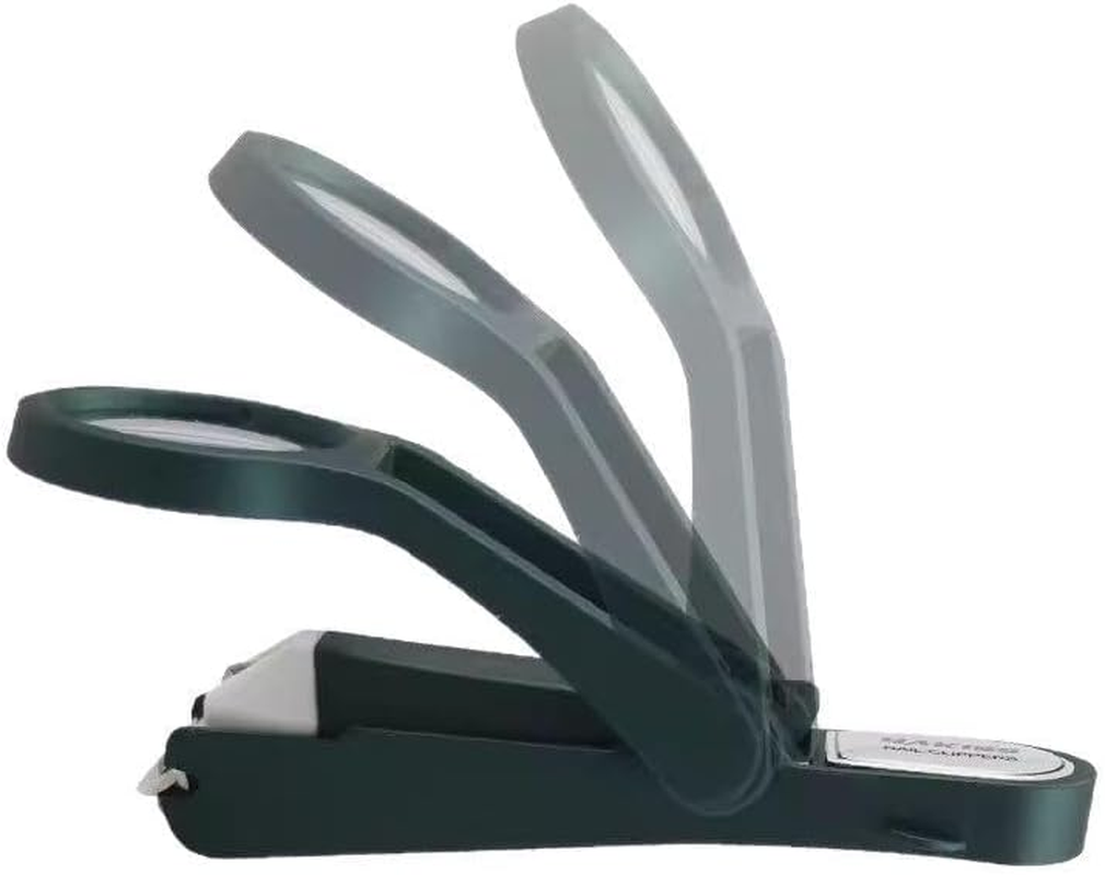 Amaezorx 2 Pcs Magnifying Glass Nail Clippers for Seniors & Elderly - 3X Magnifier Nail Cutter with Comfort Grip, Easy-To-Use Nail Clipper for Thick Nails & Low Vision image number 6