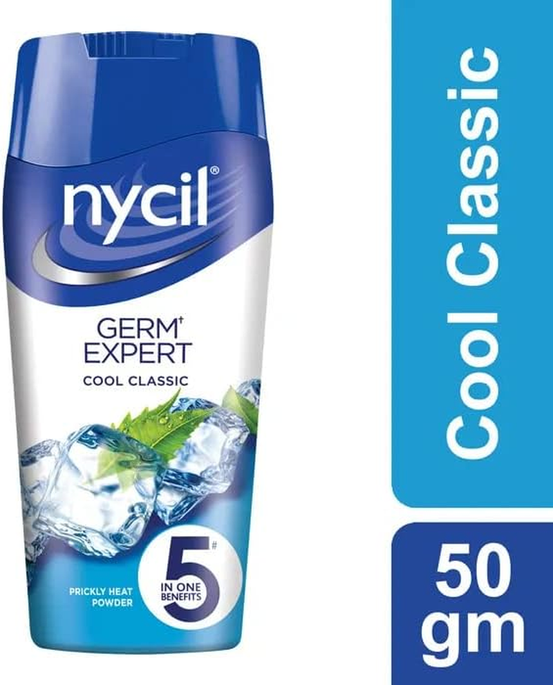 3 X Nycil Cool Classic Talcum Powder - 50G