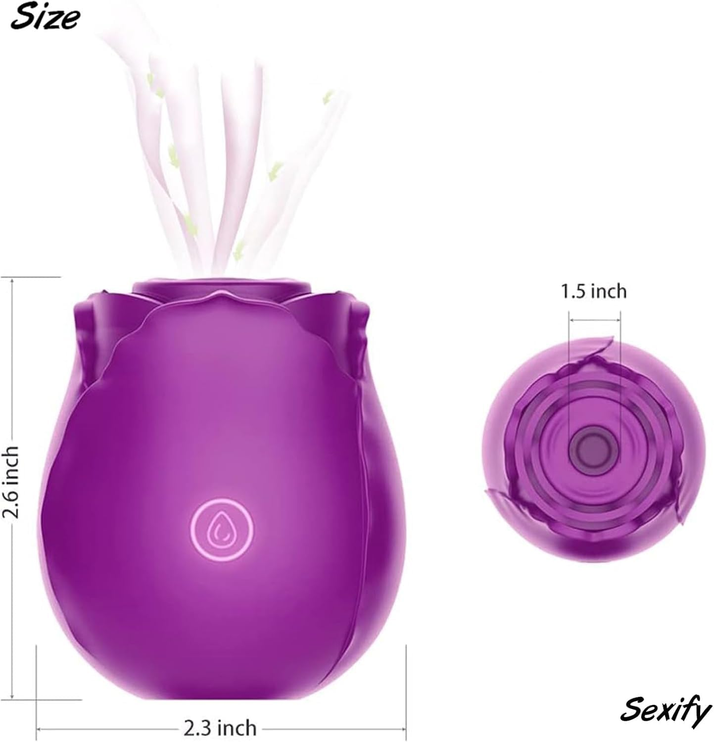 YUKAIONE 2024 New Roses Sex Toys for Women, Female Sucking Sex Stimulator for Clitoral Nipple Stimulation, G-Spot Masturbator, Personal and Partner Massager for Female Adult Sex Toys. (Purple) image number 2