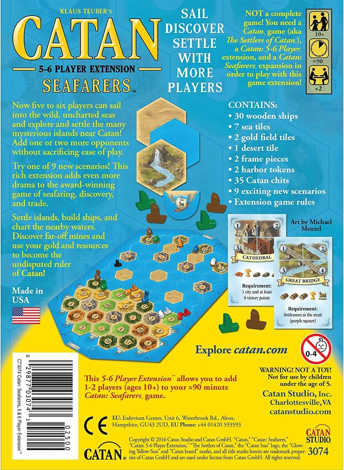 Catan Seafarers 5-6 Player Extension Board Game