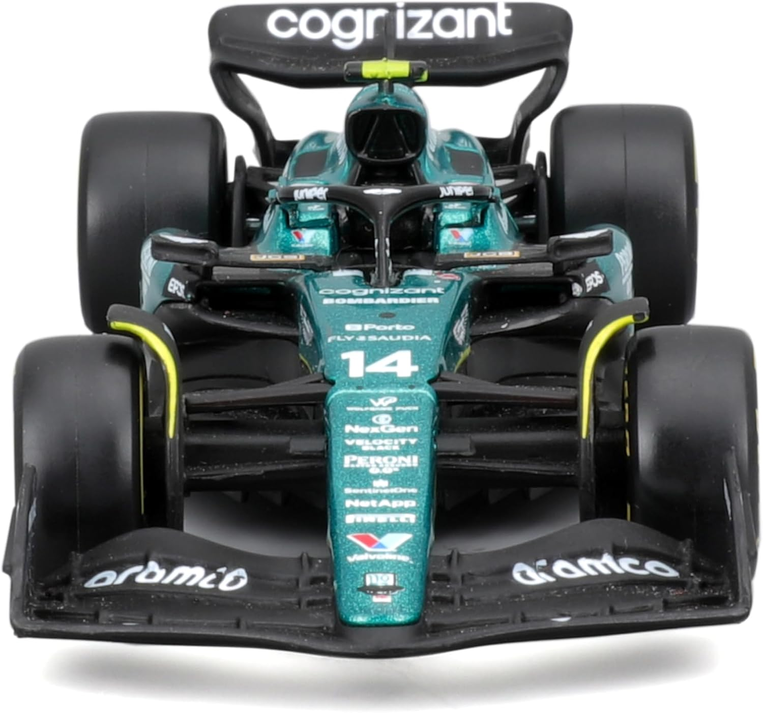 Bburago 38090 Formula 1 Aston Martin F1 Team AMR23 - F. Alonso 14 Season 2023 - Scale 1:43 12 Cm image number 4