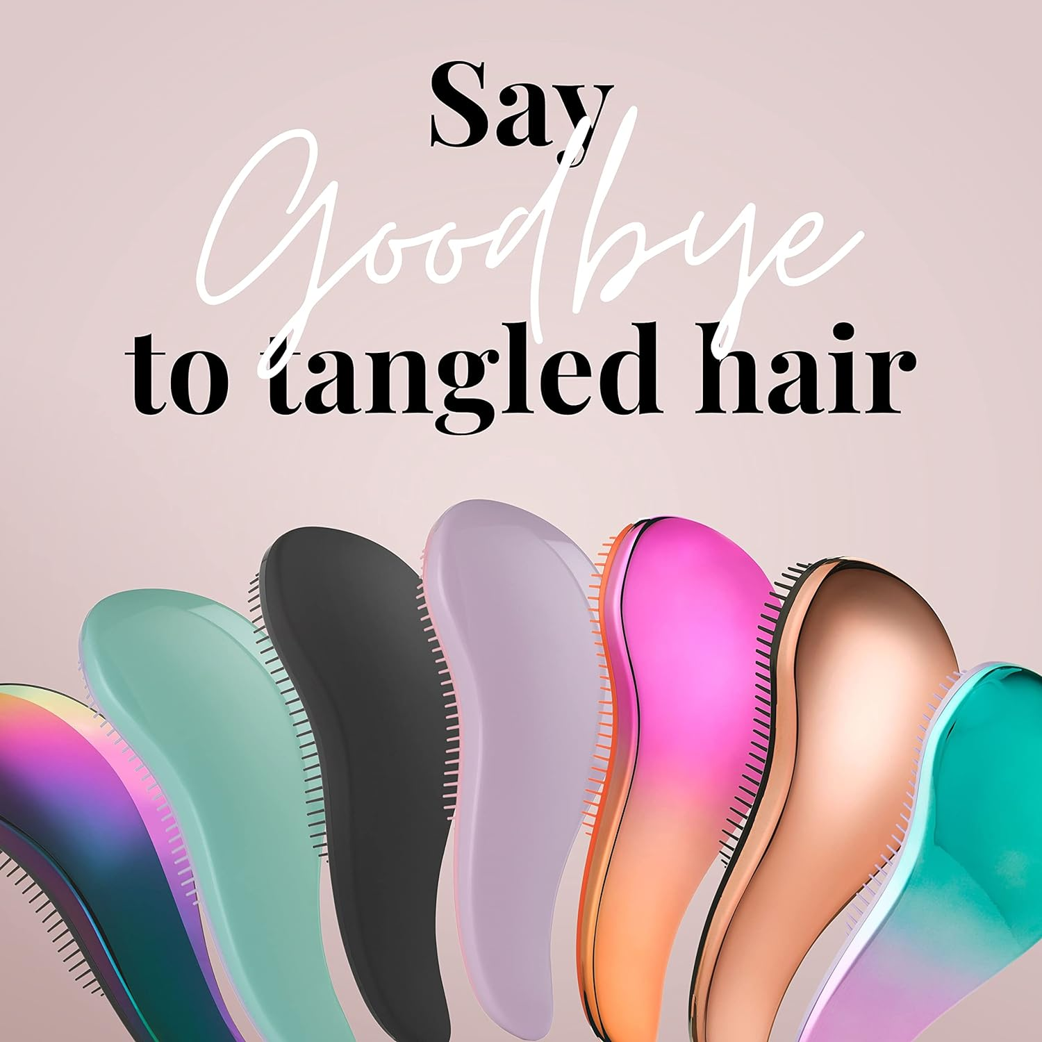 Lily England Detangler Brush, Detangling Hairbrush for Women, Girls and Kids - Detangle Brush for Wet, Fine, Curly, Thick, Afro Hair By - A. Ombre image number 2