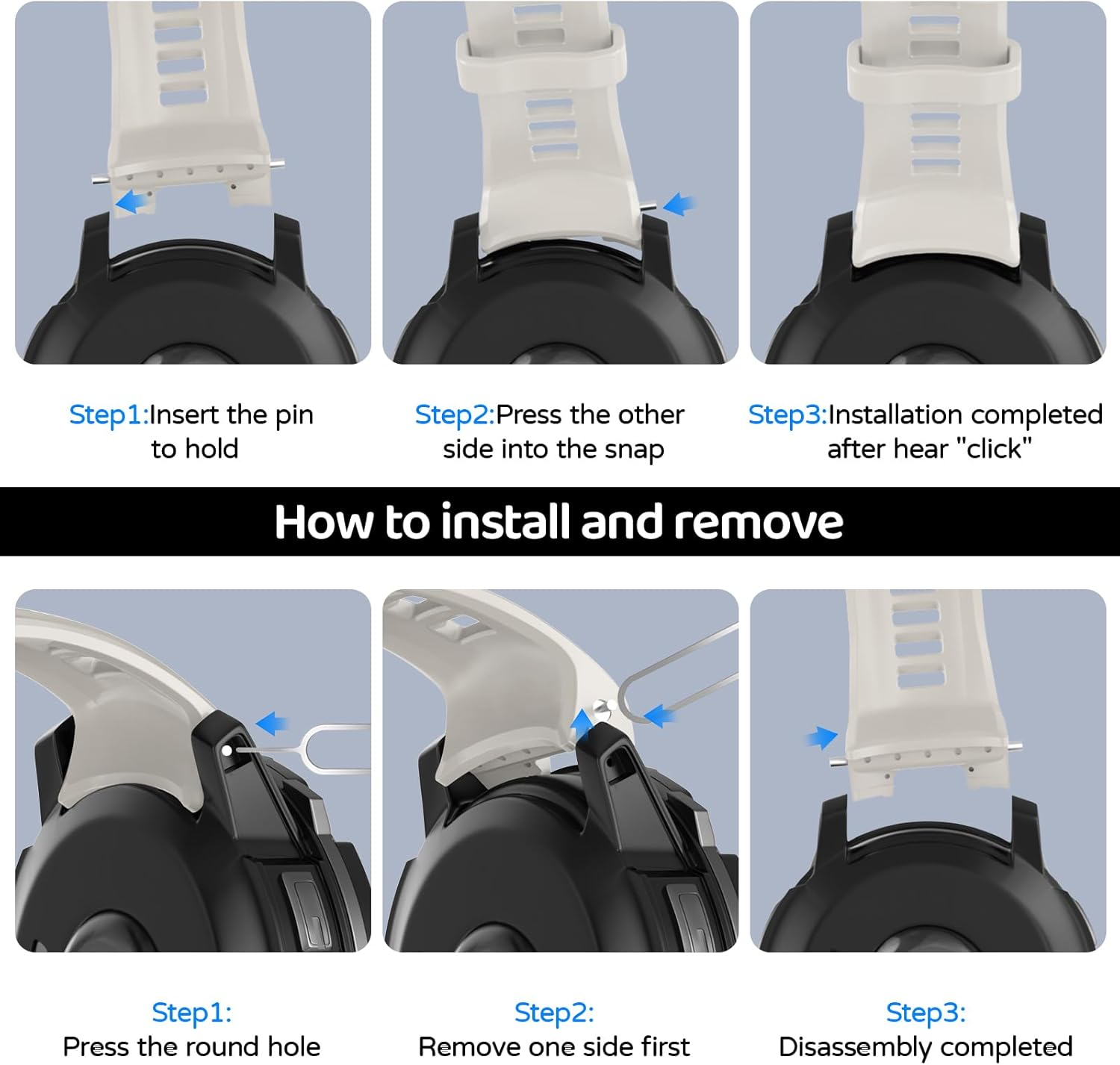 Strap for Garmin Instinct 3 50 Mm/Instinct 2X, 26 Mm Silicone Replacement Strap - Cangshan Green image number 2