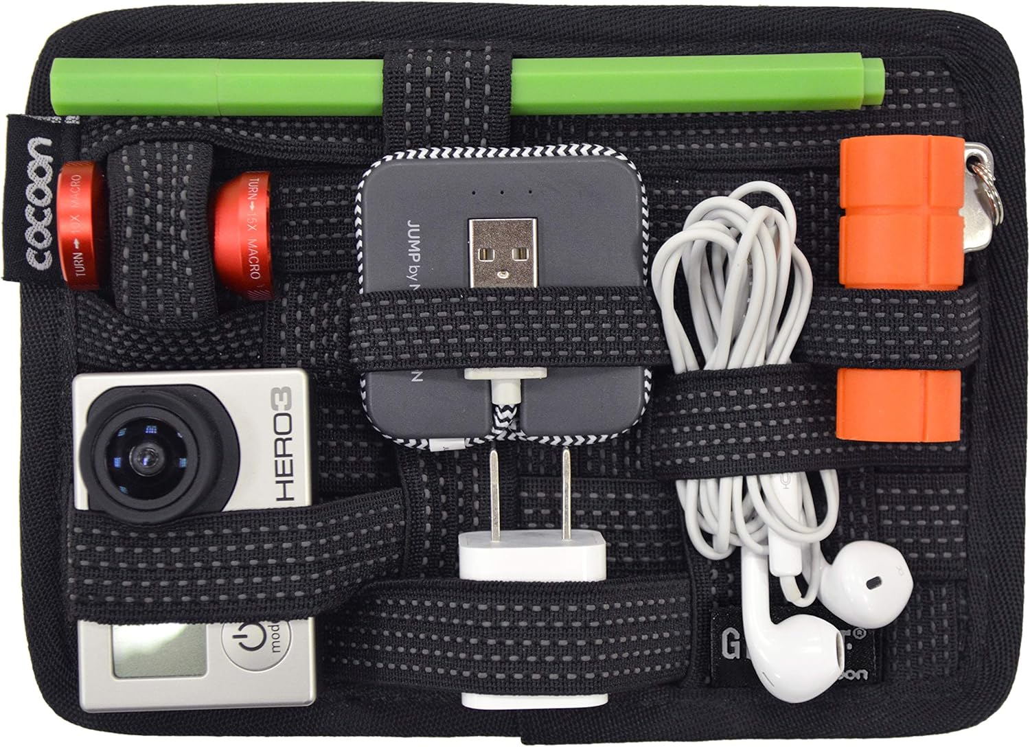 Cocoon CPG4BK GRID-IT!&reg; Organizer Xsmall 7" X 5" (Black)