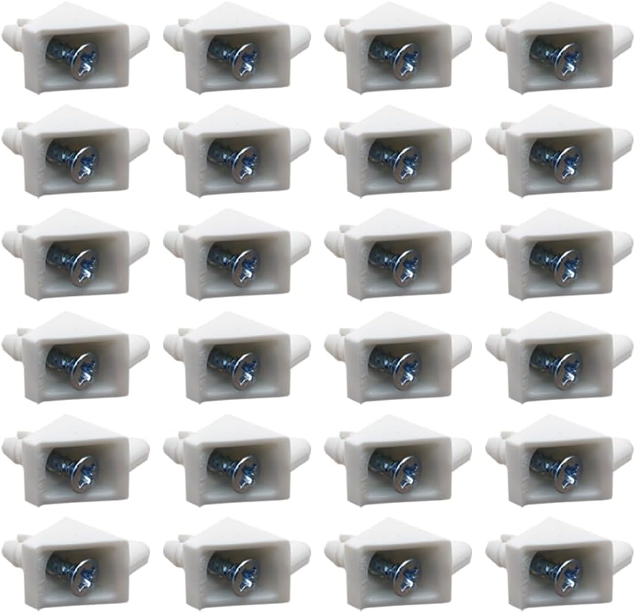 Replacement Shelf Support White Ready to Assemble - Replacement Part 101558 Fits IKEA Pax, KOMPLEMENT Wardrobe (White, Pack of 24) image number 2