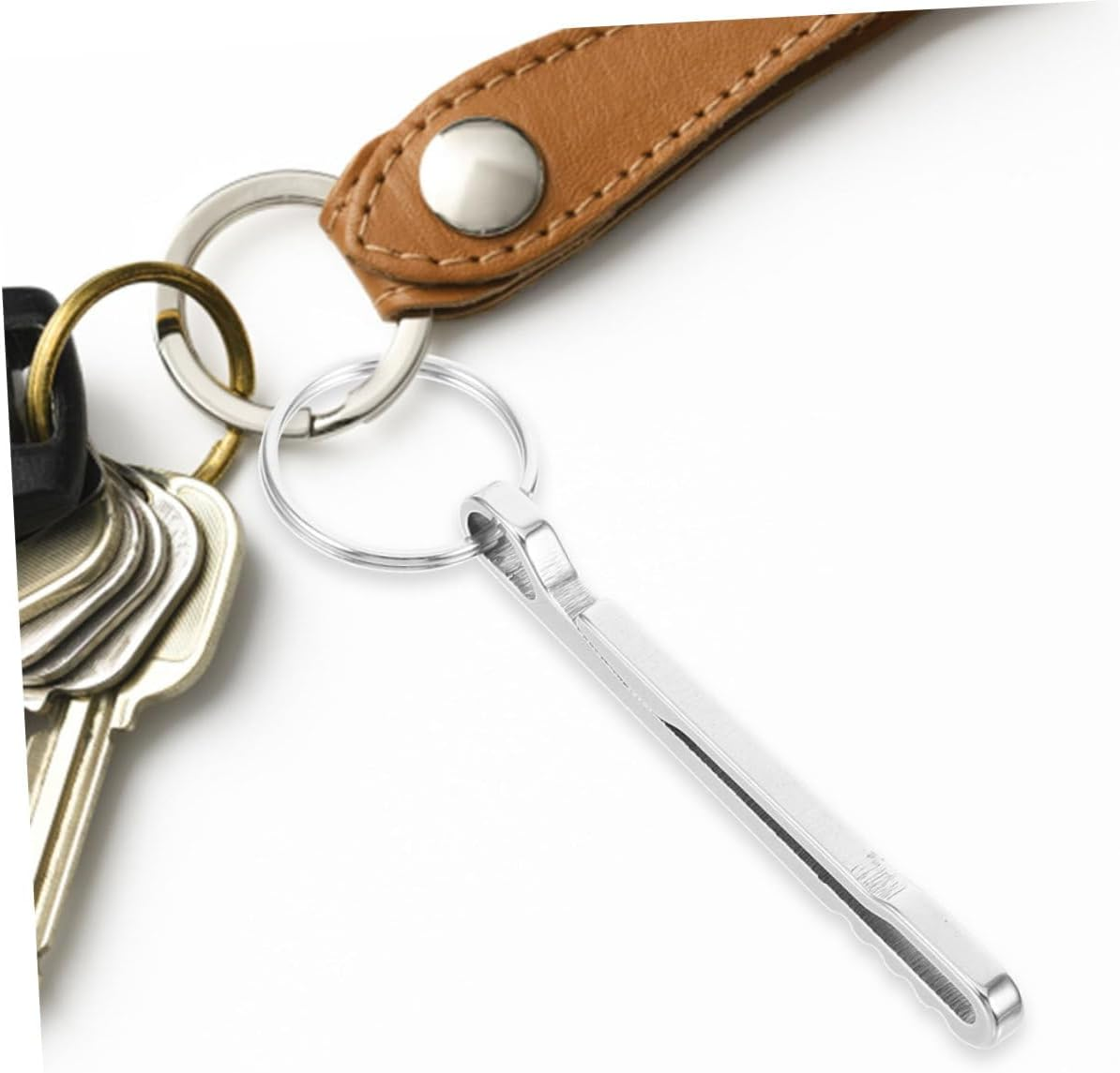 WOONEKY Stainless Steel Waist Clip Money Clip Multifunctional Compact Lightweight Outdoor for Cash and Keys image number 3