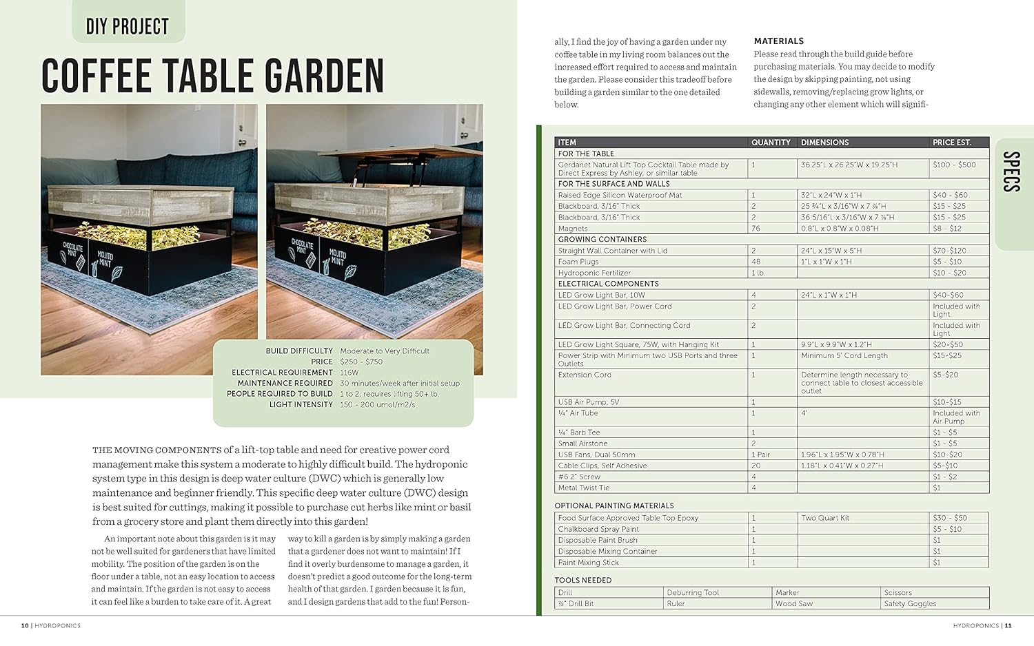 Home Hydroponics: Small-Space DIY Growing Systems for the Kitchen, Dining Room, Living Room, Bedroom, and Bath image number 1