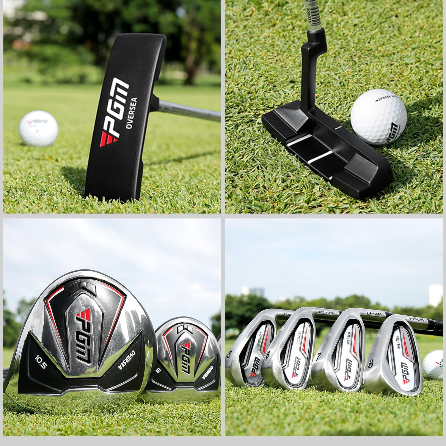 Golf Clubs Set Adult Clubs Shaft 12 Pieces with Bag Flex R Flex L image number 2