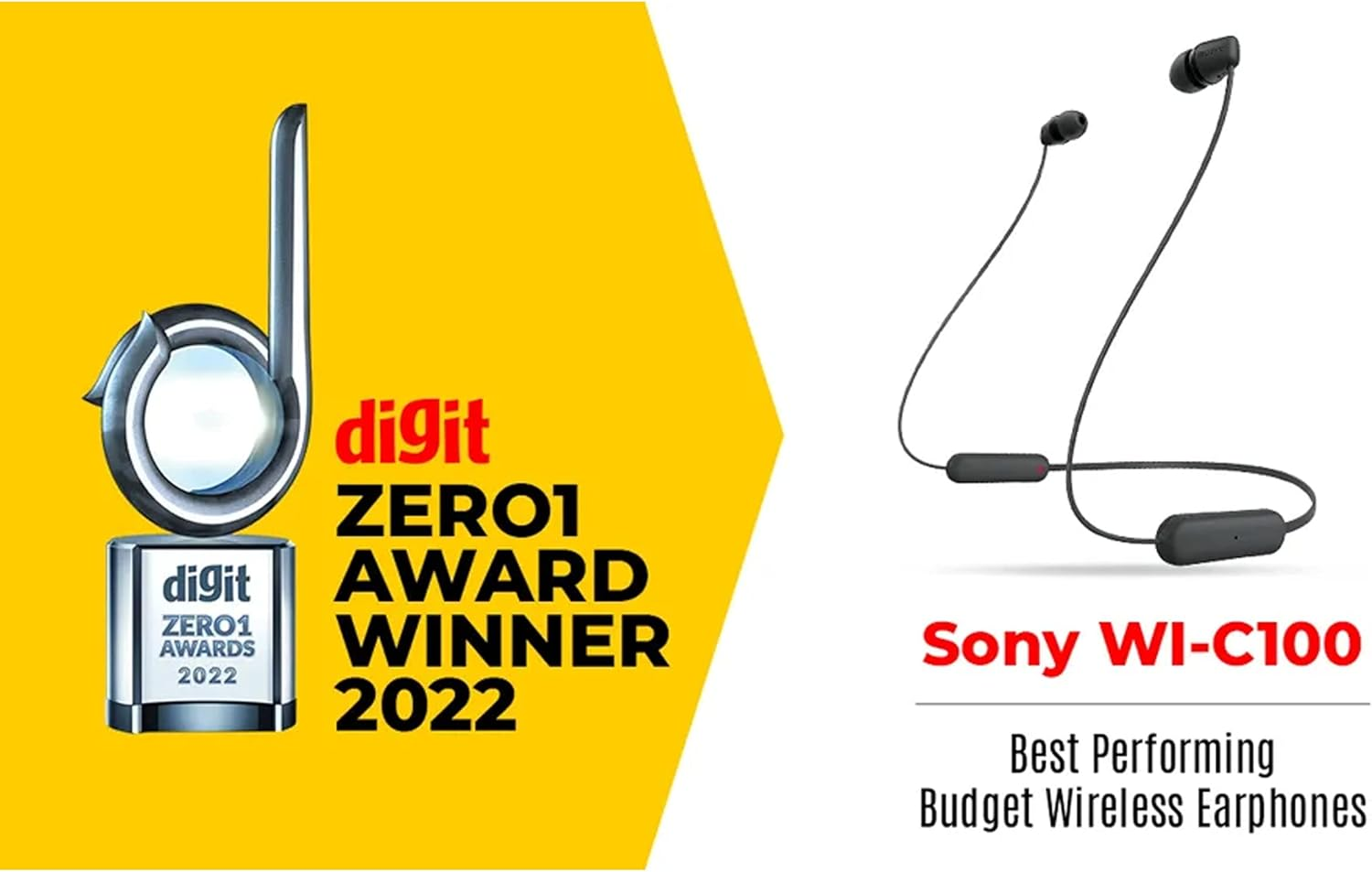 Sony WI-C100 Wireless In-Ear Headphones - up to 25 Hours of Battery Life - Water Resistant - Built-In Mic for Phone Calls - Voice Assistant Compatible - Reliable Bluetooth&reg; Connection - Taupe image number 3