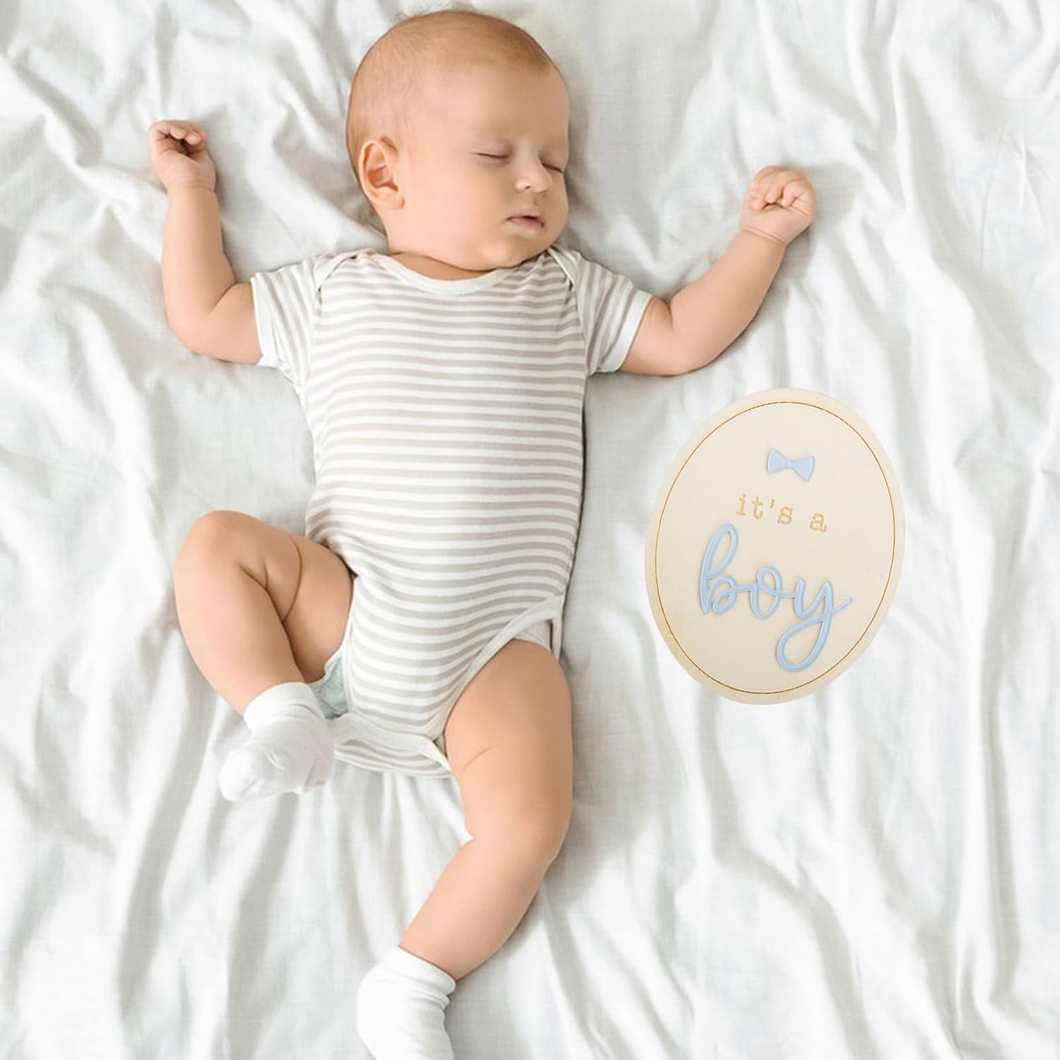 2PCS Hospital Gender Reveal It'S a Boy It'S a Girl Wooden Sign, Gender Reveal Hospital Sign, Baby Birth Announcement Sign Prop image number 2