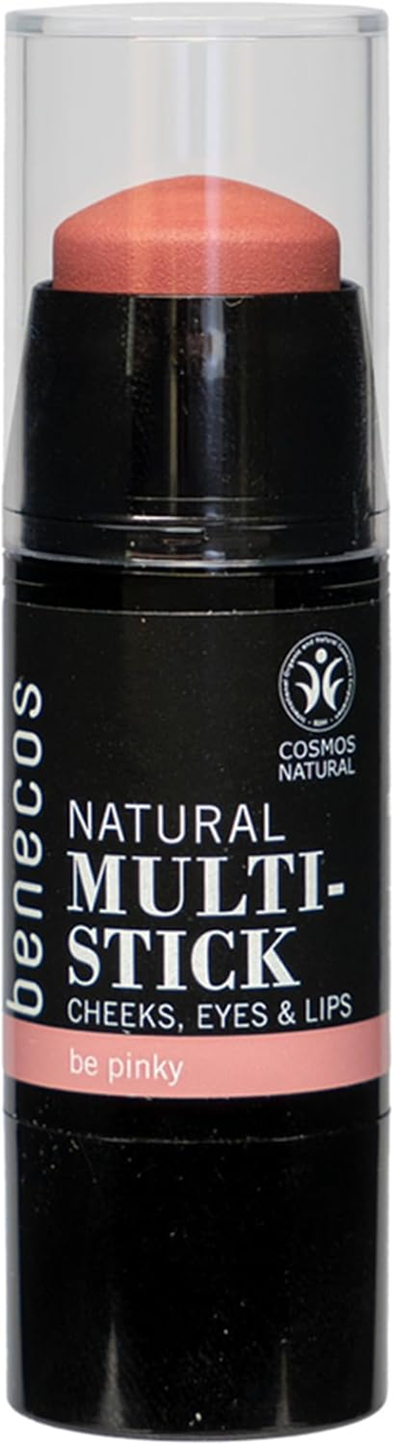 Benecos Natural Multi-Stick, Be Rosey, 4.5G, for Lips, Cheeks and Eyes, 3 Colours