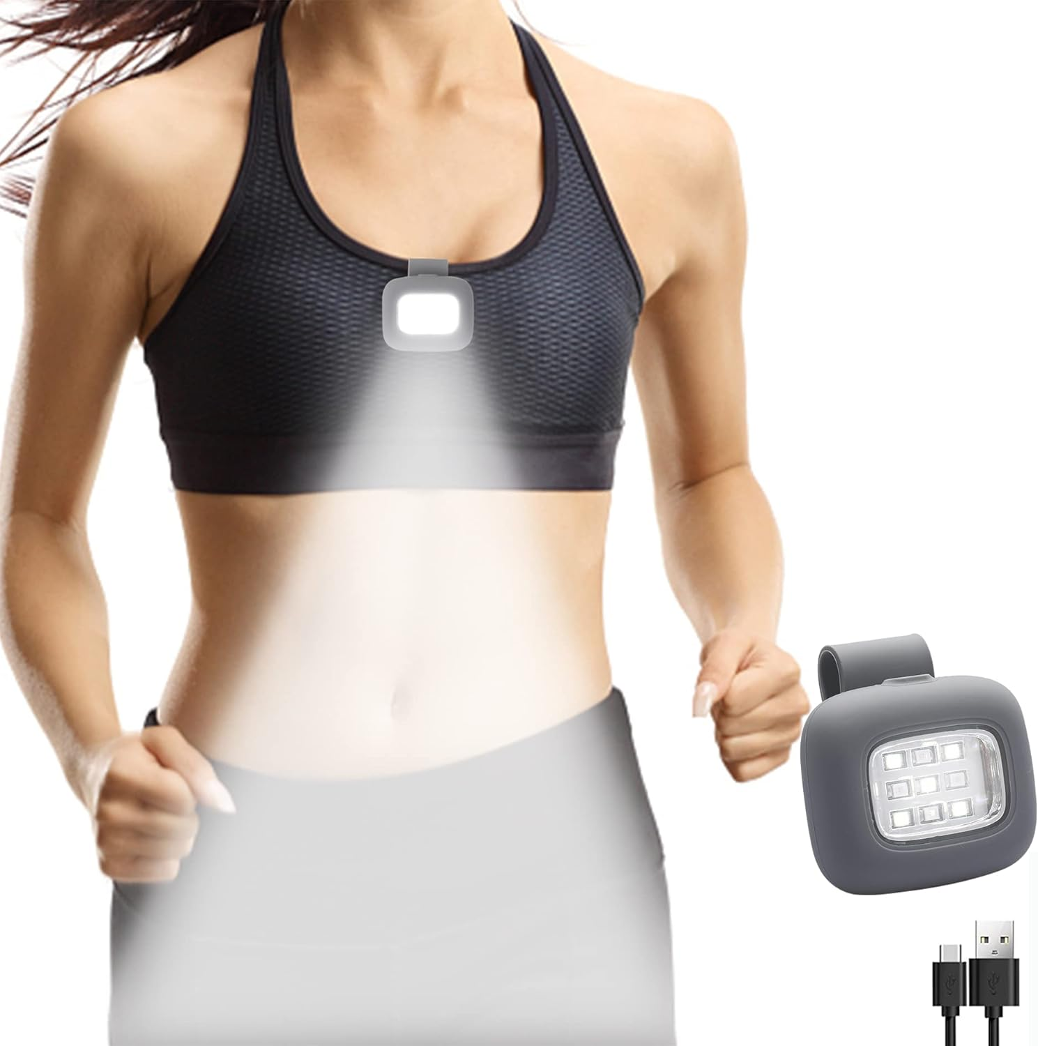 Magnetic LED Running Lights, for Night Running, Mountain Climbing, Cycling, Camping, Dog Walking, Maintenance, Outdoor Sports and Home/Work Lighting image number 2