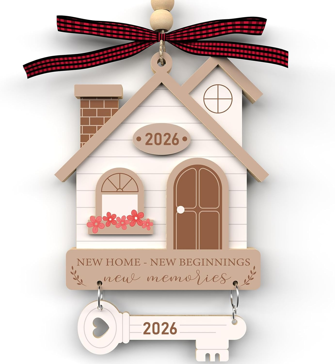 House Warming Gifts New Home - Housewarming Gifts for New House - Housewarming Gift Presents for Women, Couple - New House New Beginning -New House Owners Gift Ideas - Wooden Home Ornament 2026