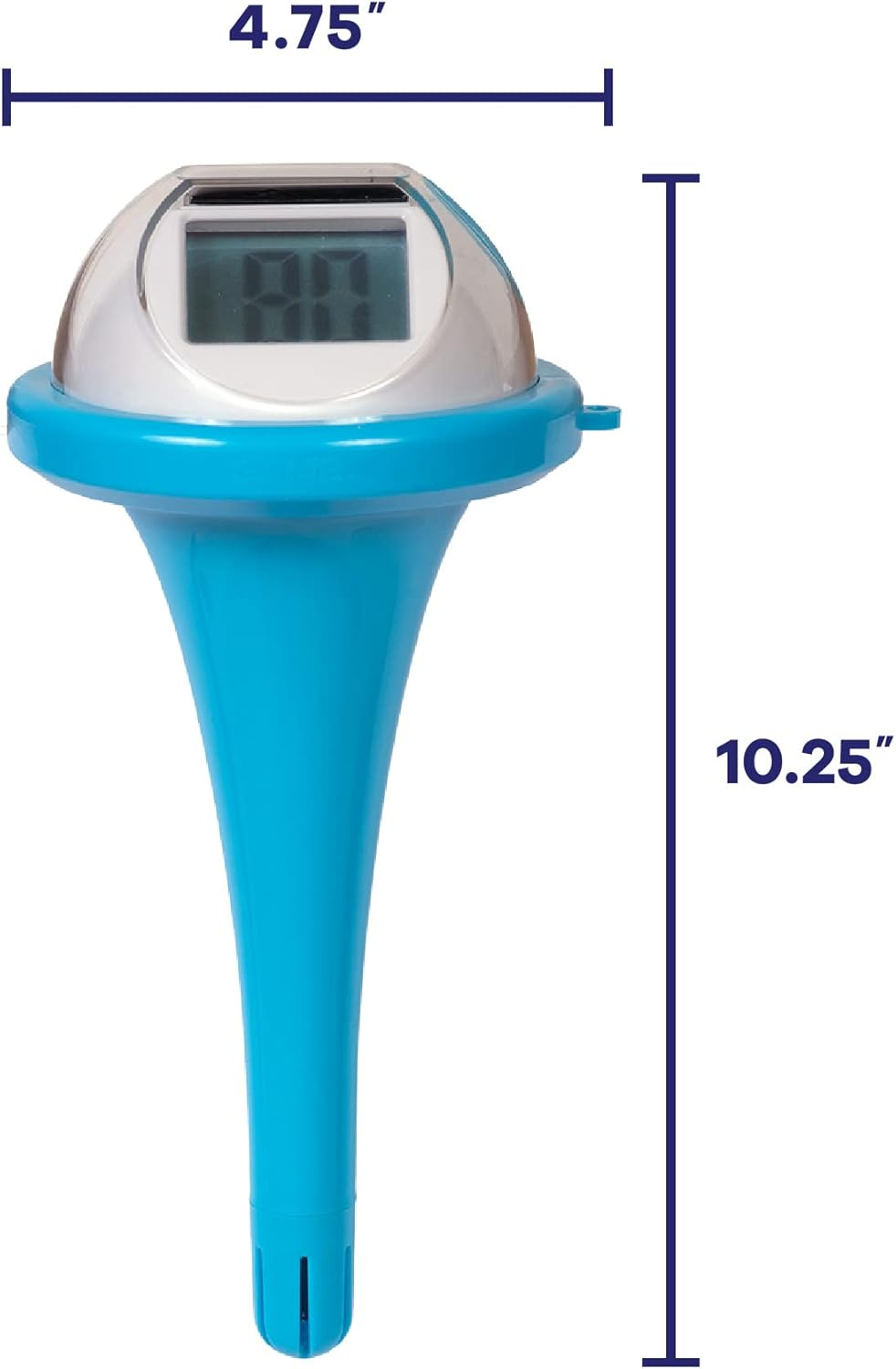 GAME 14030-BB Solar Digital Pool & Spa Floating Thermometer, Solar Powered, Fahrenheit & Celsius, Double-Sided Display, LCD Screen, Light Blue image number 3