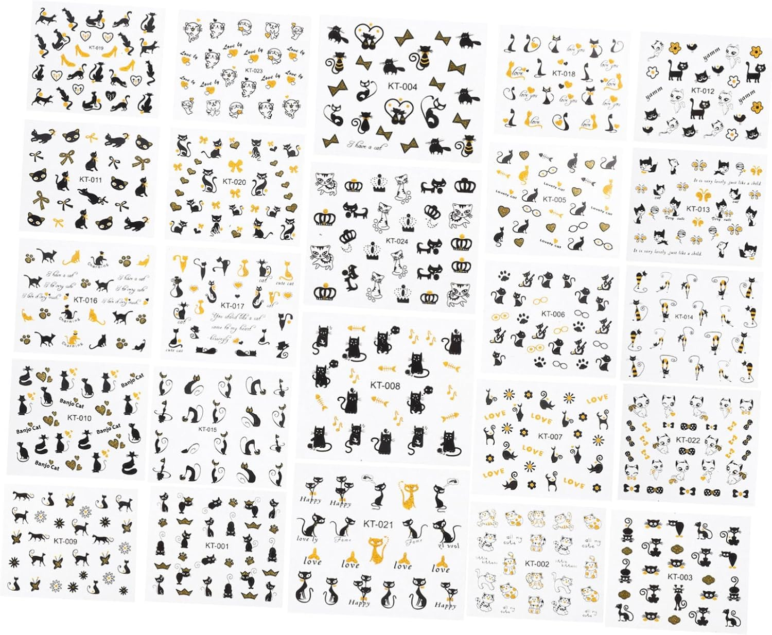 SOLUSTRE 16Pcs Simulation Nail Decals Self-Adhesive Adorable Animal Pattern Nail Art Stickers for DIY Home Party Use image number 2