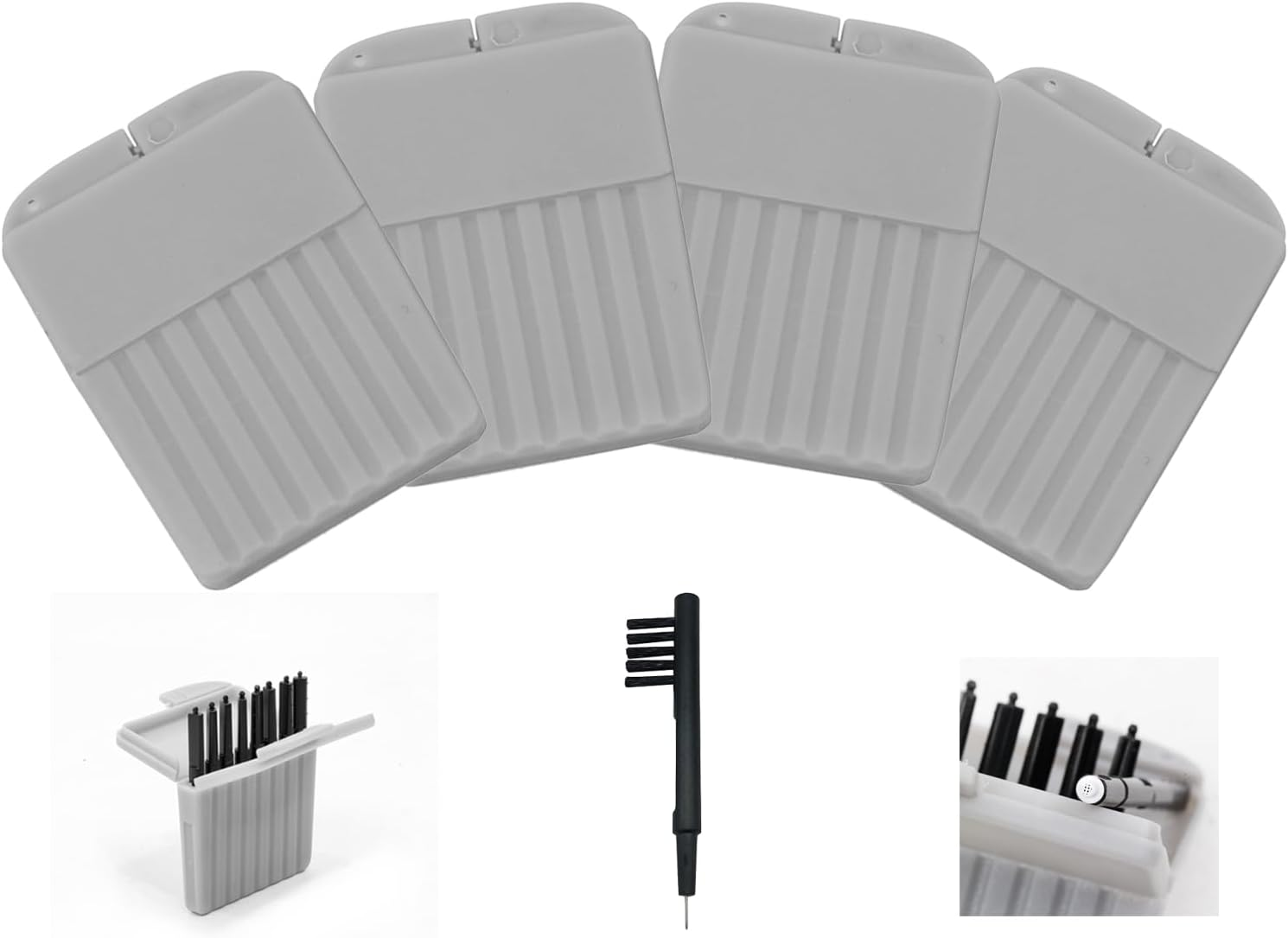 Genuine Phonak Cerustop Wax Guards Color Gray- 4 Packs (32 Filters) image number 1