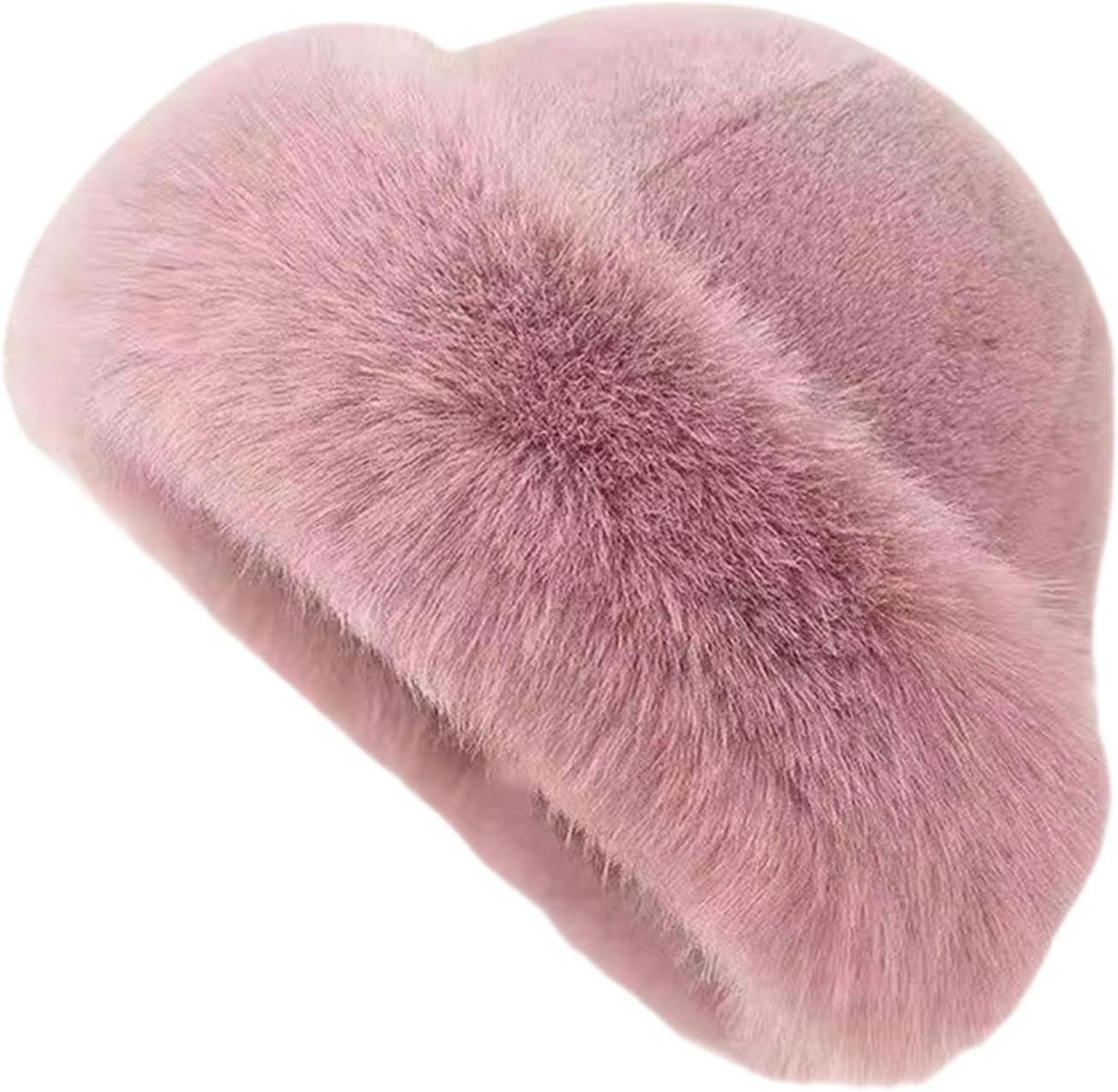 Kowaku Winter Faux Fur Hat Women Trendy Cossack Russian Hat for Camping Outdoor