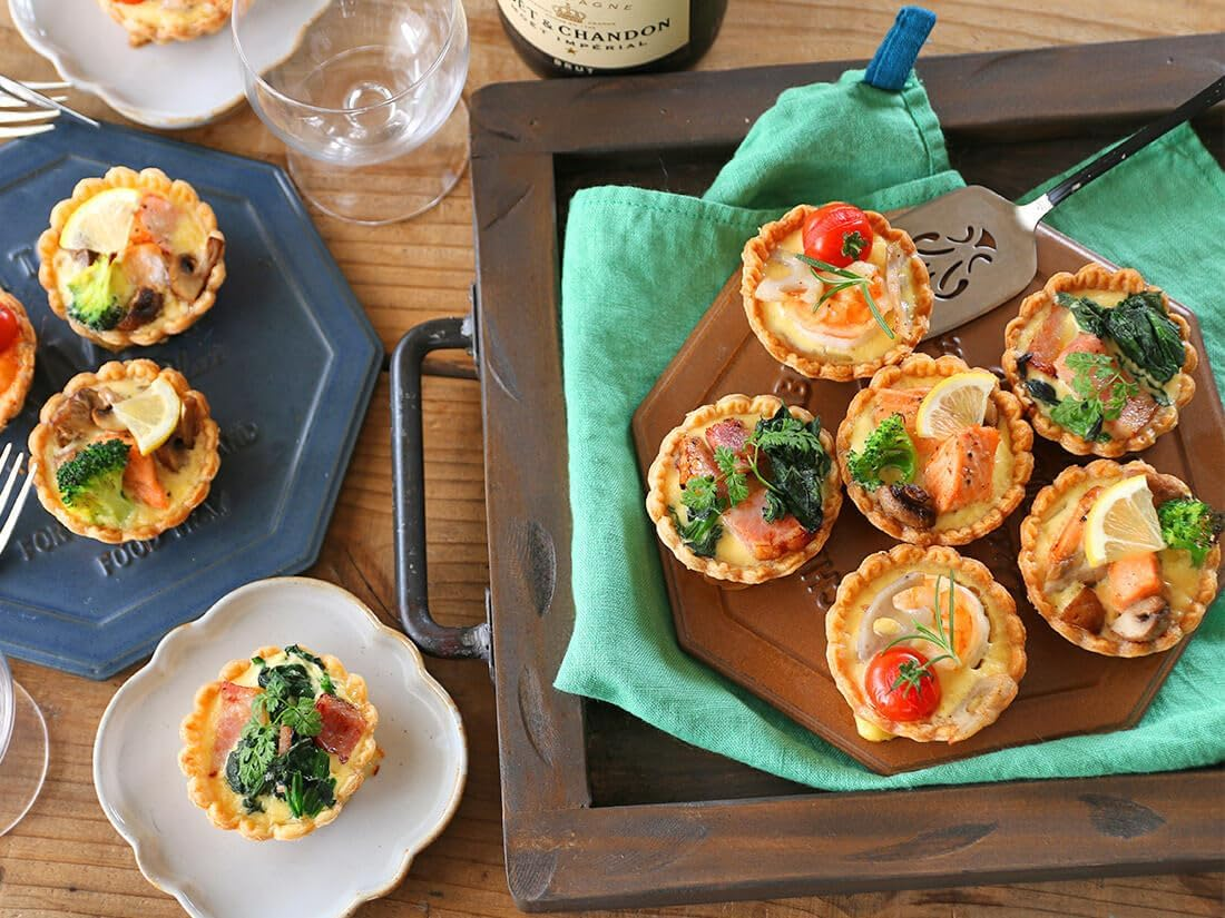 Sinsanye Mini Tart Pan, 2.75" Egg Tart Molds 6-Cavity Non Stick Fluted Mini Tart Mould, Reusable Quiche Bakeware Carbon Steel for Pies, Quiche, Cheese Cakes, Desserts image number 4