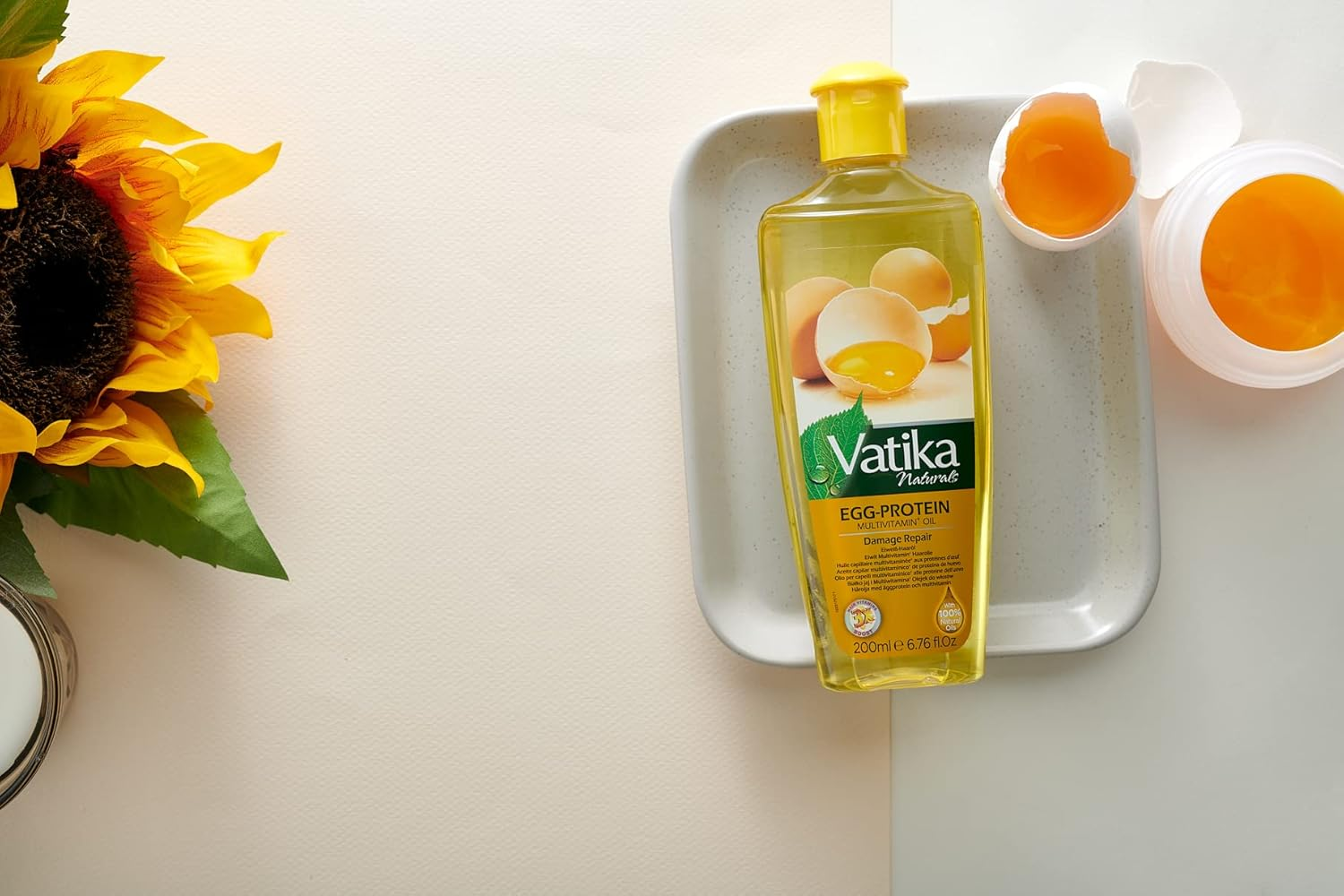 Vatika Naturals Egg Protein Deep Conditioning Hair Mask - 200 G | Goodness of Natural Egg | Conditions, Repairs, Strengthens image number 4