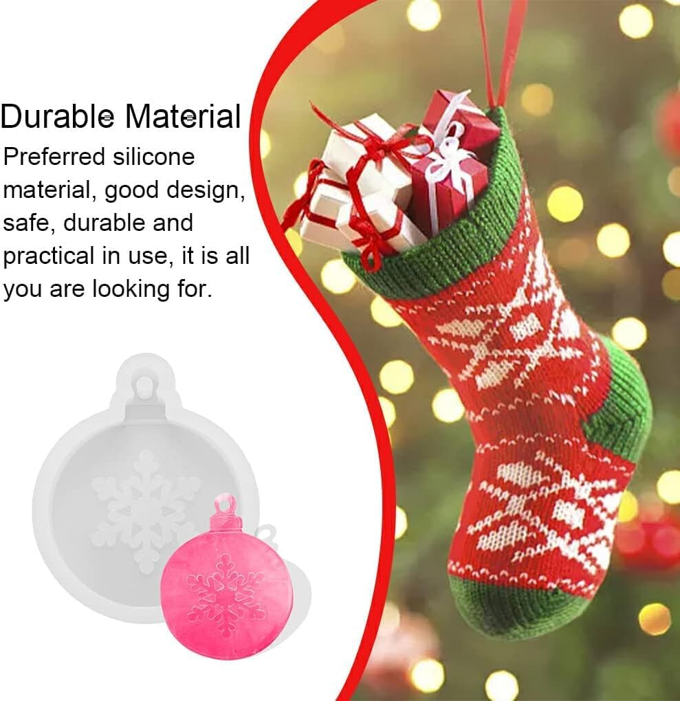 Biscuit Molds Kitchen Baking Handmade Christmas Themed Embossed Mould Dessert Fondant Casting Die Cupcake Chocolate, Snowflake A image number 4