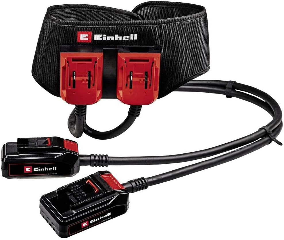 Einhell GE-PB 36/18 Li Power X-Change Battery Belt | Storage Device for Carrying 18V & 36V Batteries for PXC Power Tools and Garden Machines | Adjustable Waist Length up to 150Cm