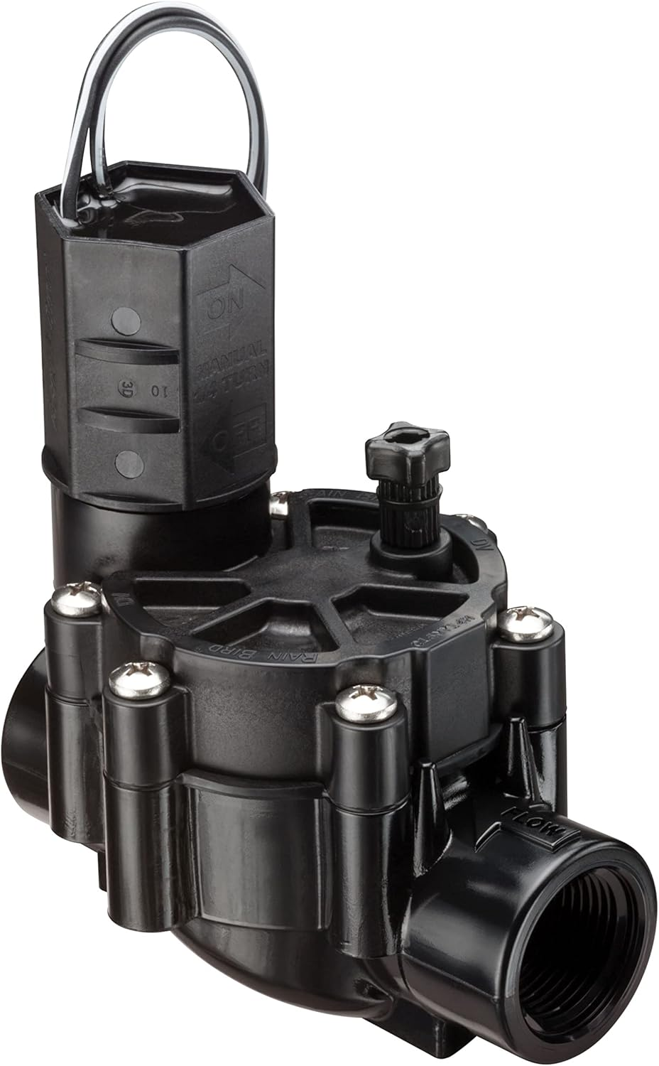 Rain Bird CPF075 In-Line Automatic Sprinkler Valve with Flow Control, 3/4" Threaded Female X Female