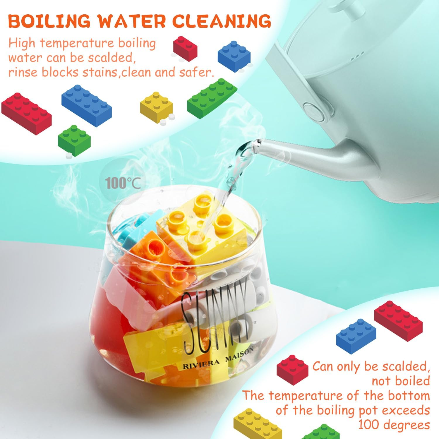 EKIND Regular Colors 8 Shapes Classic Educational Building Bricks Set - Compatible with All Major Brands - Cultivate Logic & Creativity for Kids (1000 Pcs) image number 5