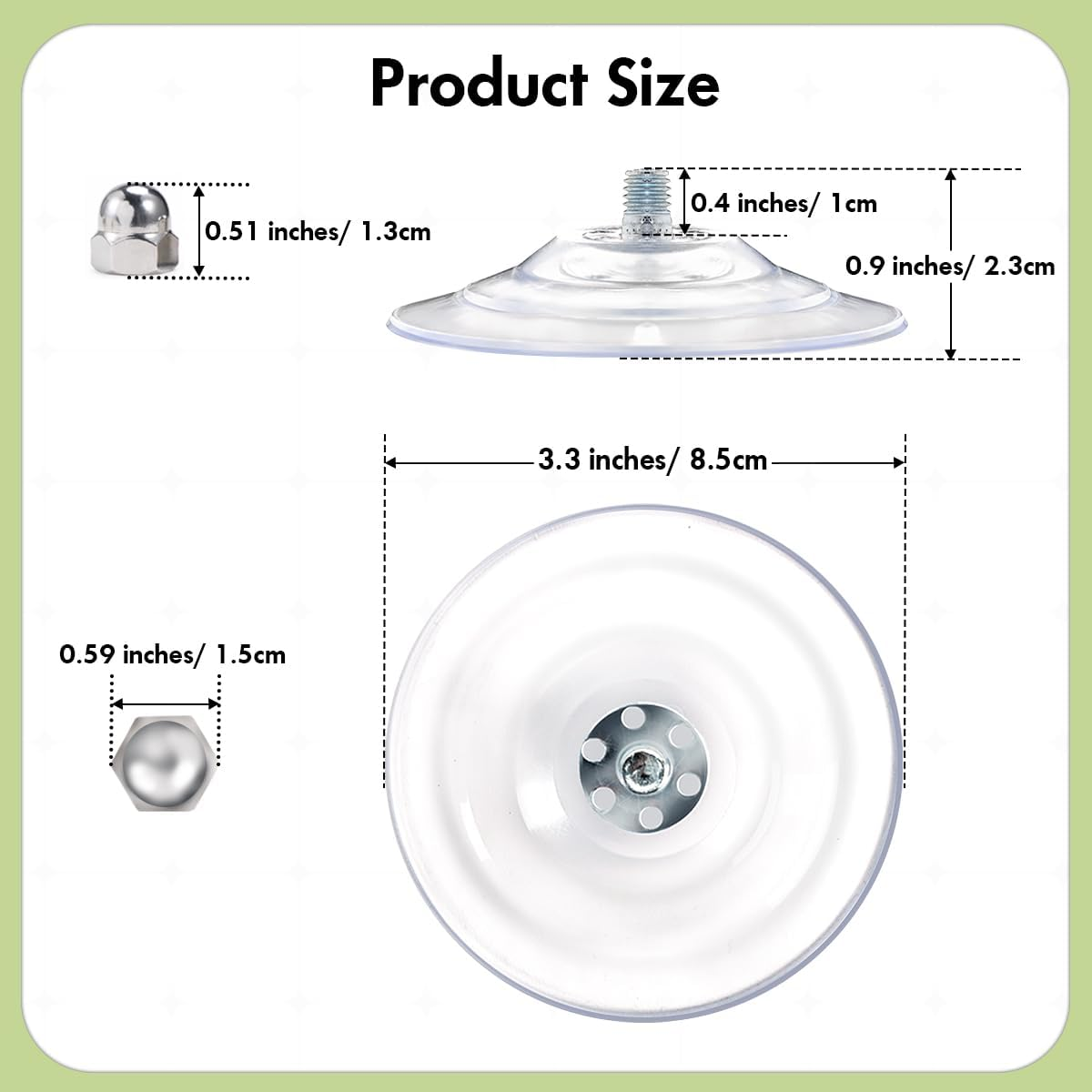 AMOSIJOY Replacement Suction Cups for Cat Window Perch