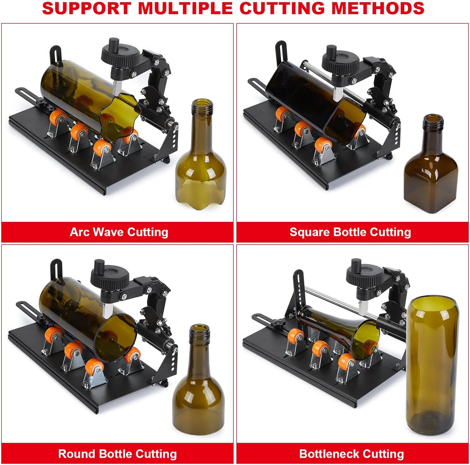 Glass Bottle Cutter Kit, FIXM DIY Glass Cutter for Bottles with Adjustable Width, DIY Any Art-Ware with a Complete Set of Accessories image number 2