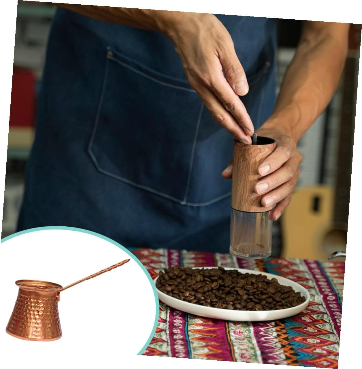 VALICLUD Multi-Function Turkish Coffee Maker 320Ml Aluminium Alloy Espresso Kettle Compact Wear-Resistant Coffee Container for Home and Travel Tea Supplies image number 6