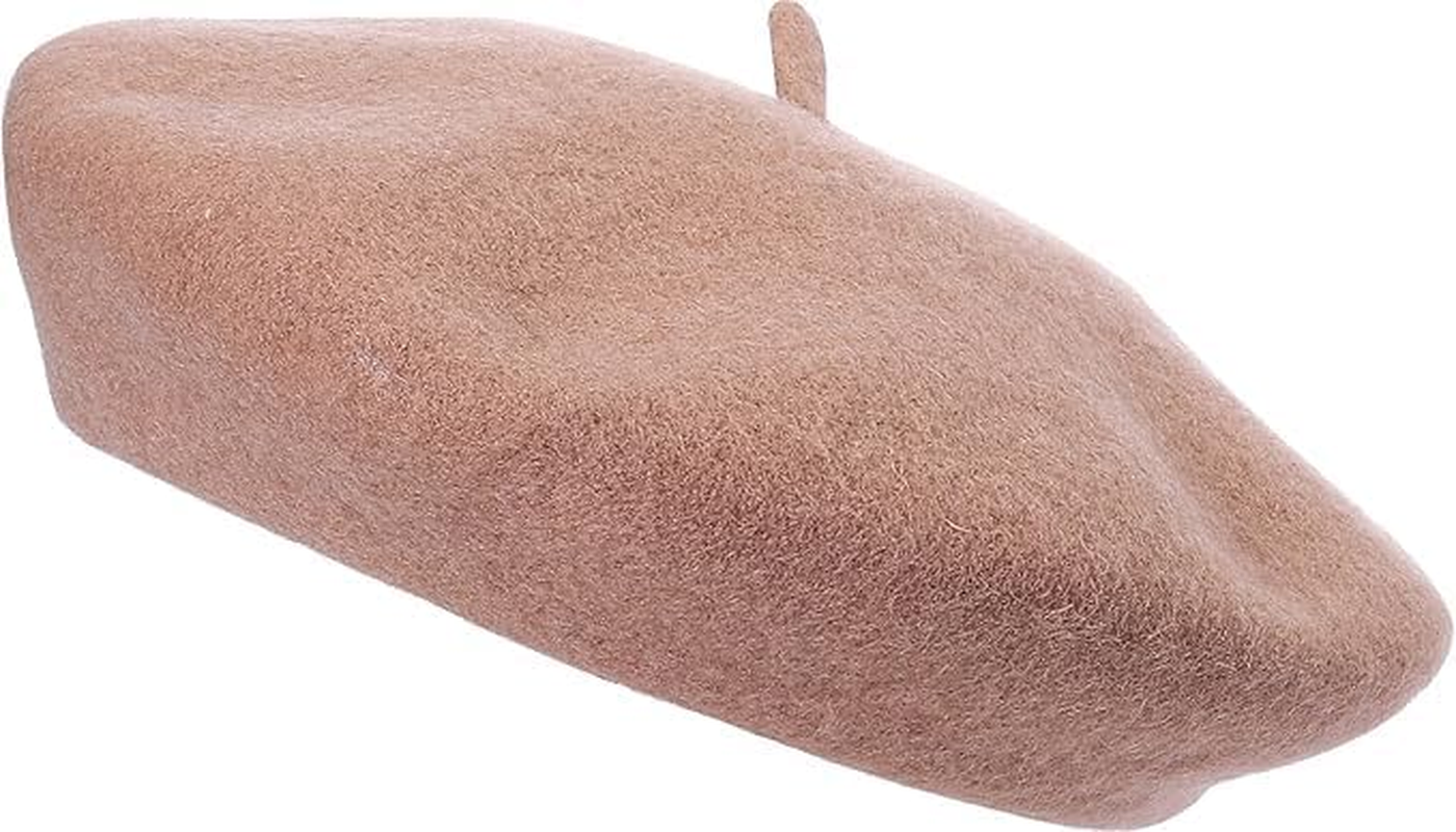 COSHAL&reg; Adult Wool Beret Hat Men Women French Style Hat Plain Classic Color Beret'S Hat'S Unisex Soft Warm Outdoor Vintage Artist Beret Hats Women Accessories
