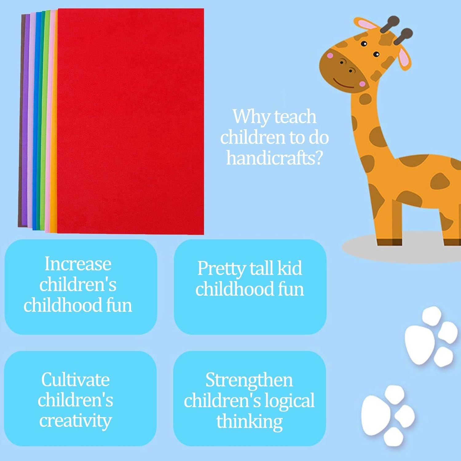 30 Pack of EVA Foam 2Mm Craft Sheets Multi Coloured A4 Size Sheets Craft Supplies image number 4