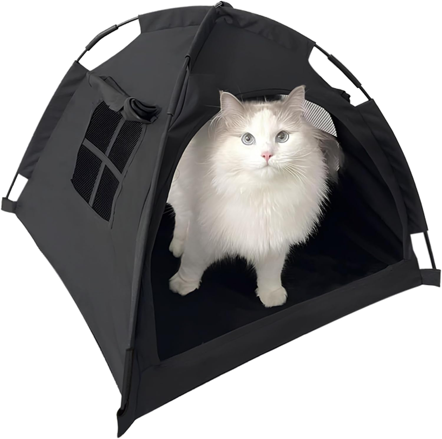 Nockovi Cat Tent House、Cat'S Nest, Portable Indoor/Outdoor Pet Tent House for Cats, Puppies and Other Small Animals (Cat Tent&middot; Grey, Small)