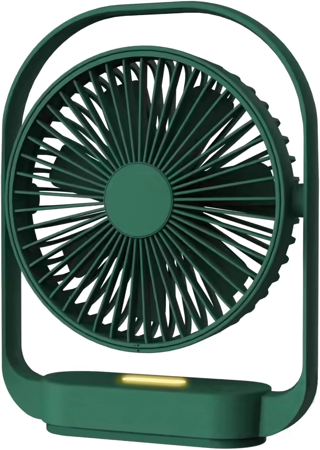 Acemining Fan, Silent Fans & Cooling, Rechargeable Fans, Desk Fan with 4 Speed, USB Fan with Night Light, 330&deg; Rotation Electric Fan, Small Table Fan for Bedroom Office Bedside